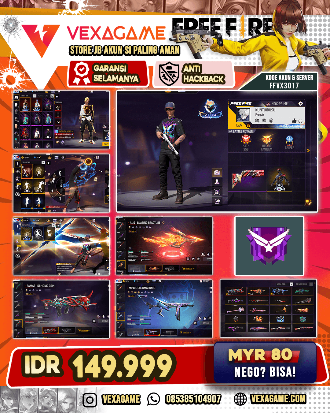 3 EVO 1 OTW MAX | Bundle Eclipse 2 Rasa | Anim Look Changer