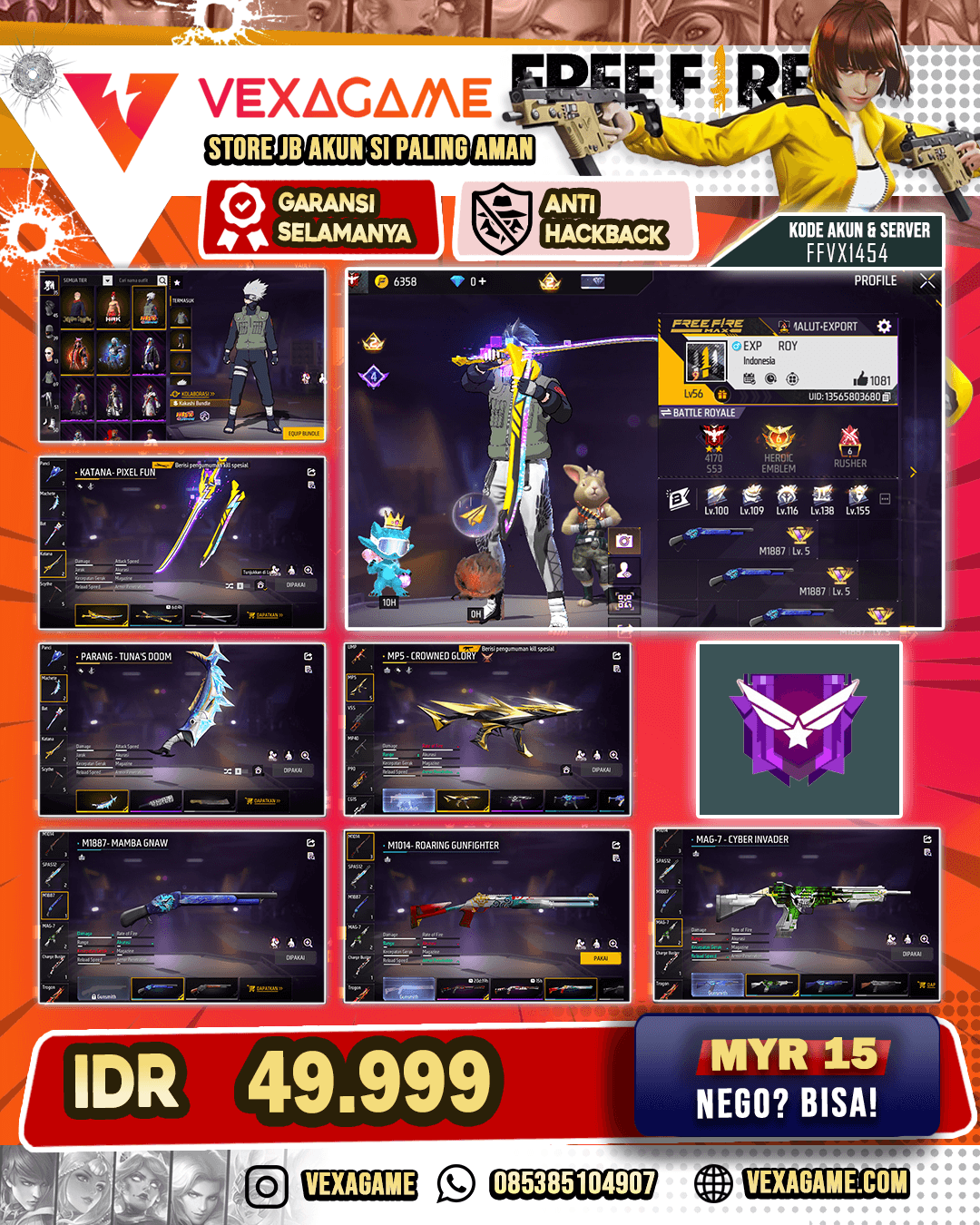MP5 CROWNED GLORY | PARANG TUNAS DOOM | VAULT TW 70