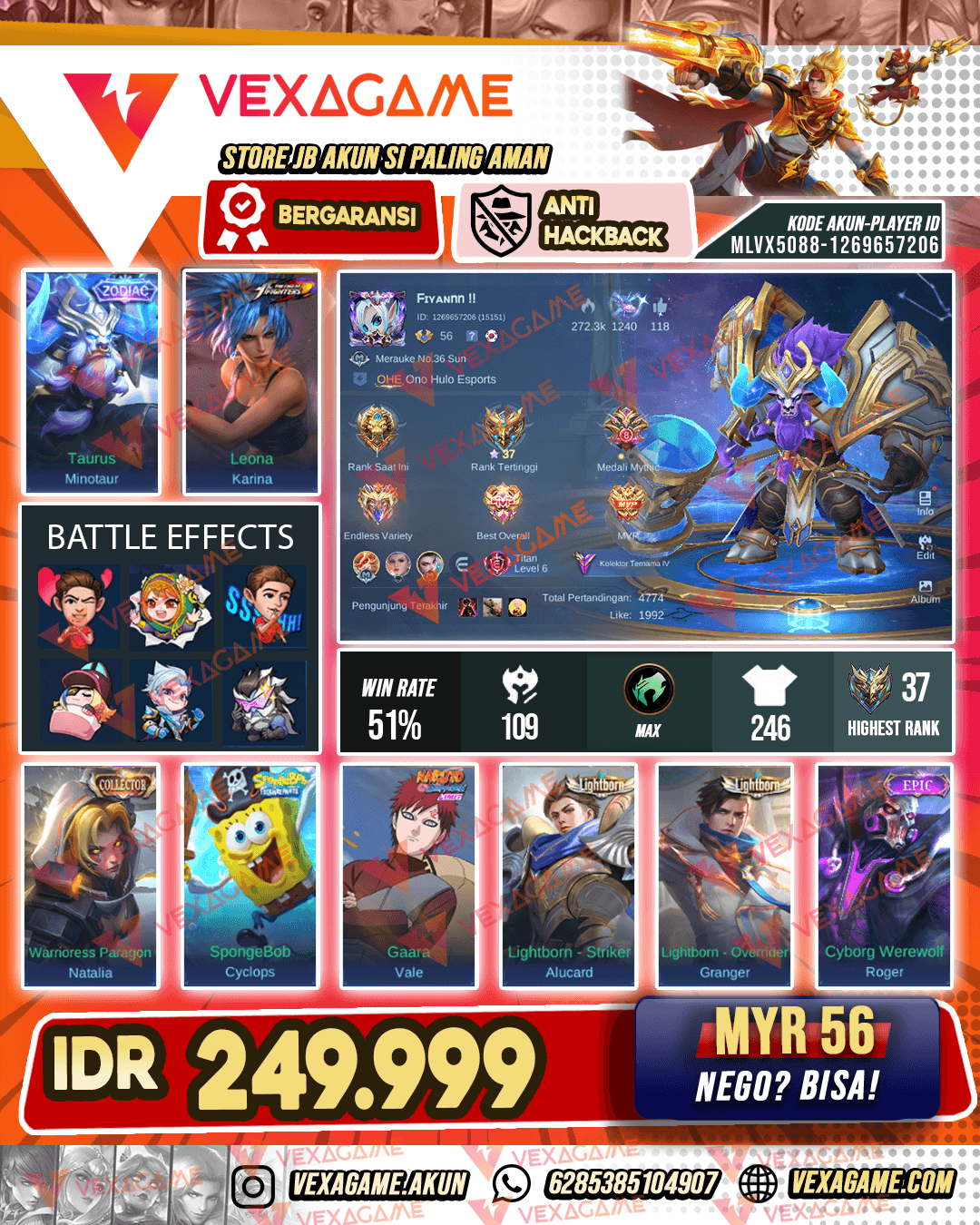Minotaur Zodiac | Karina KOF | Emblem MAX