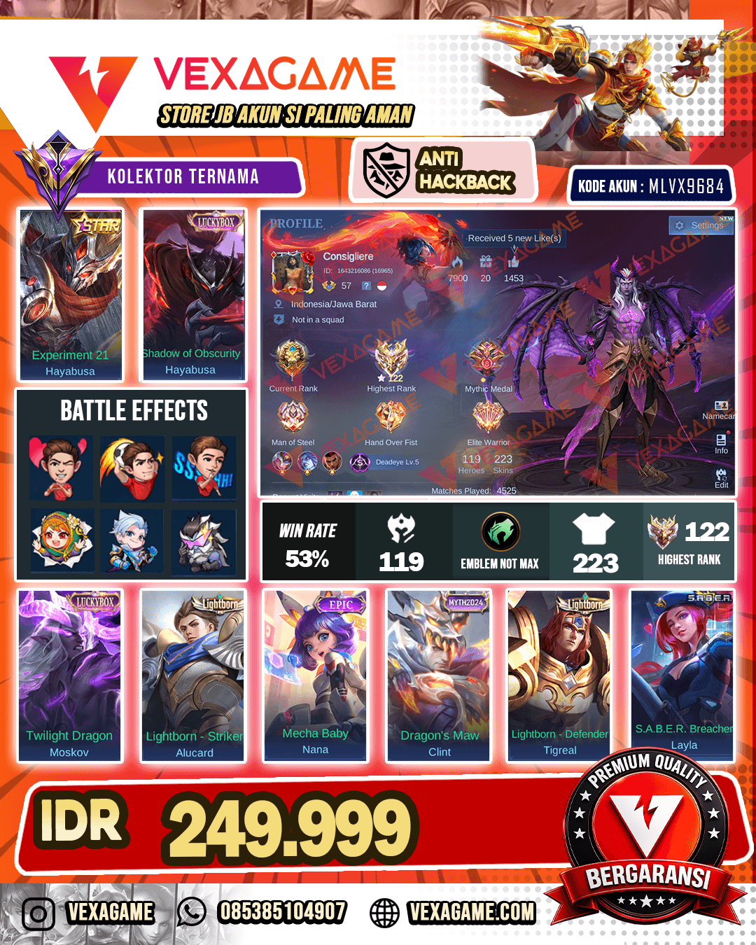Hayabusa Luckybox X Hayabusa Annual Star | Moskov Luckybox | Ex Immo