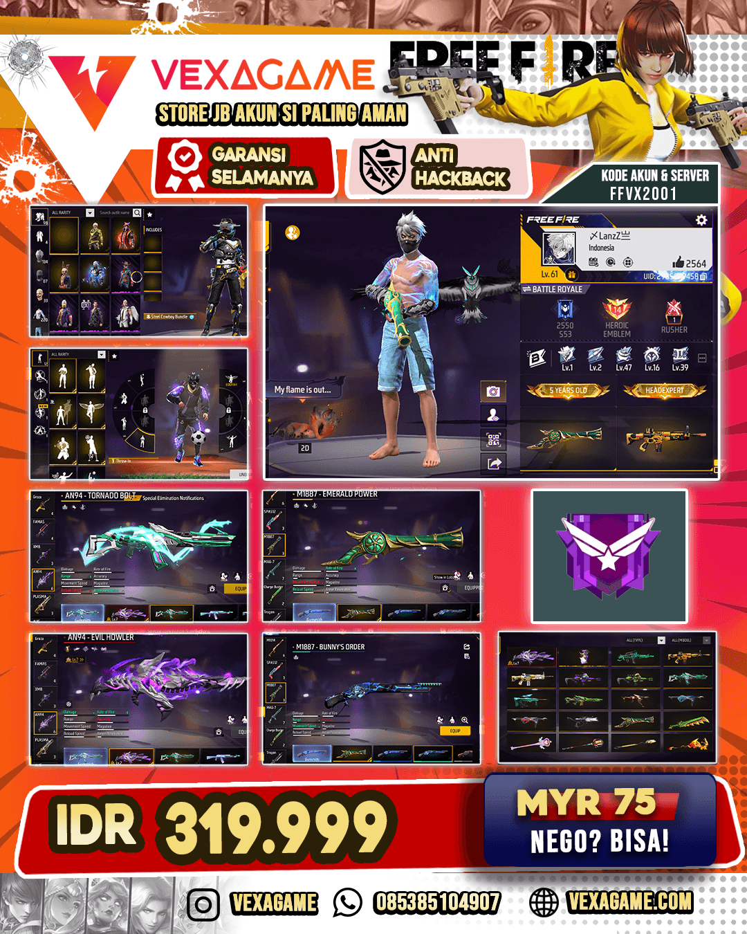 SG Trompet | 1 Evo Max | Katana On | Bundle Coboy | Vault 200++