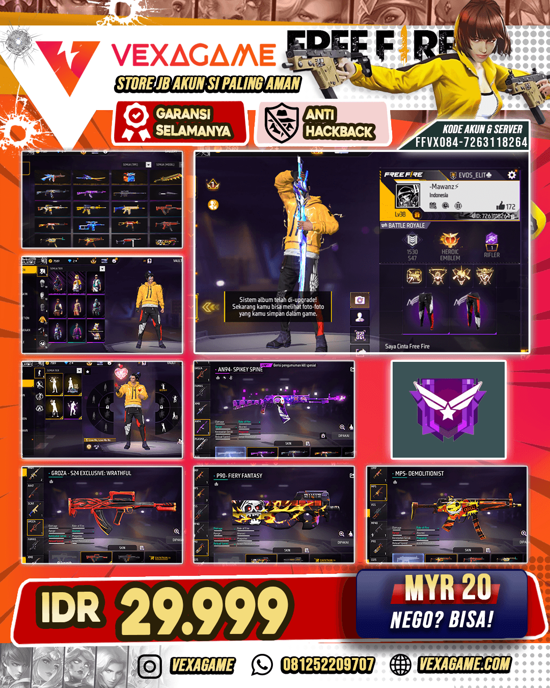 Akun FF Murah