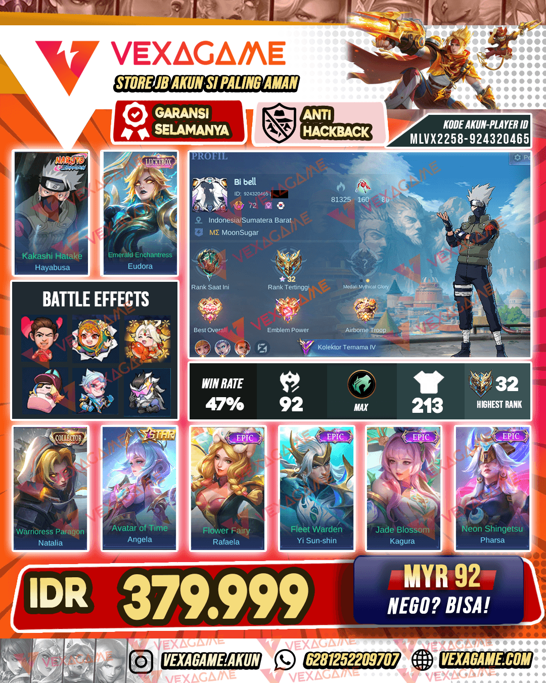 Hayabusa Kakashi | Eudora Luckybox | Emblem MAX