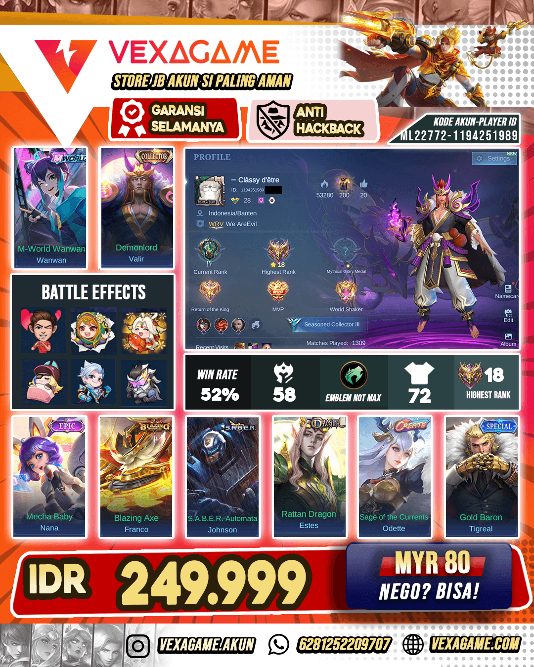 Valir Collector Murah