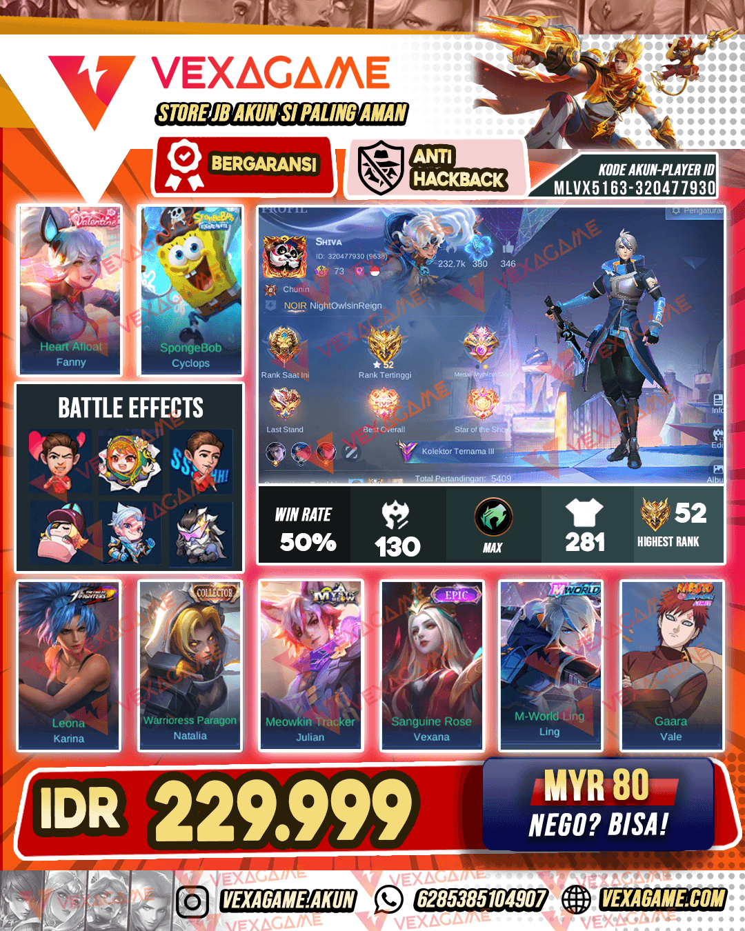 Ling Mworld | Emblem MAX | Hero - 2 MAX