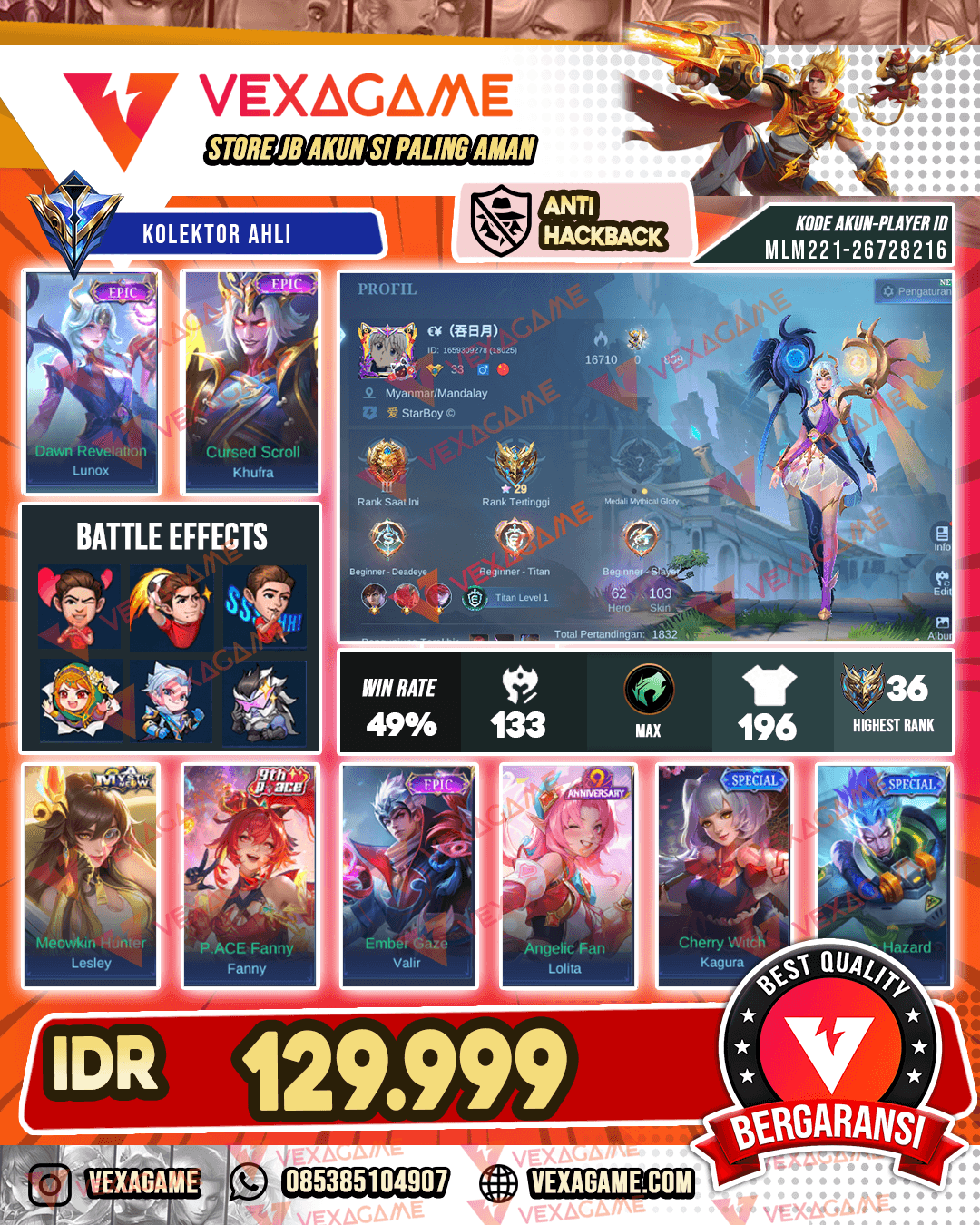 Lunox Epic | Khufra Epic