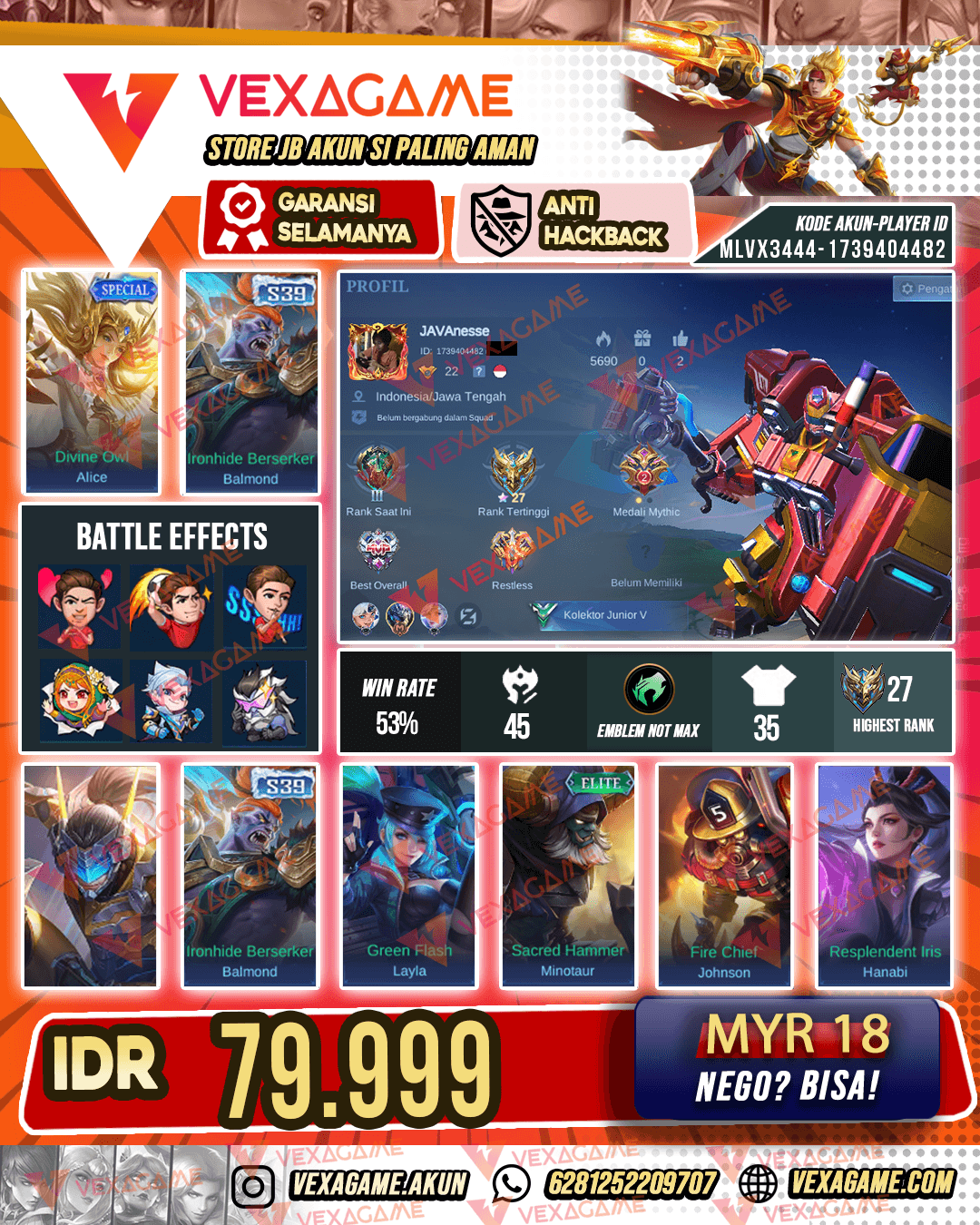 Alice Special | Akun Murah