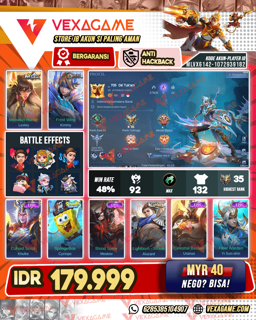 YSS Epic X Moskov Epic | Emblem MAX