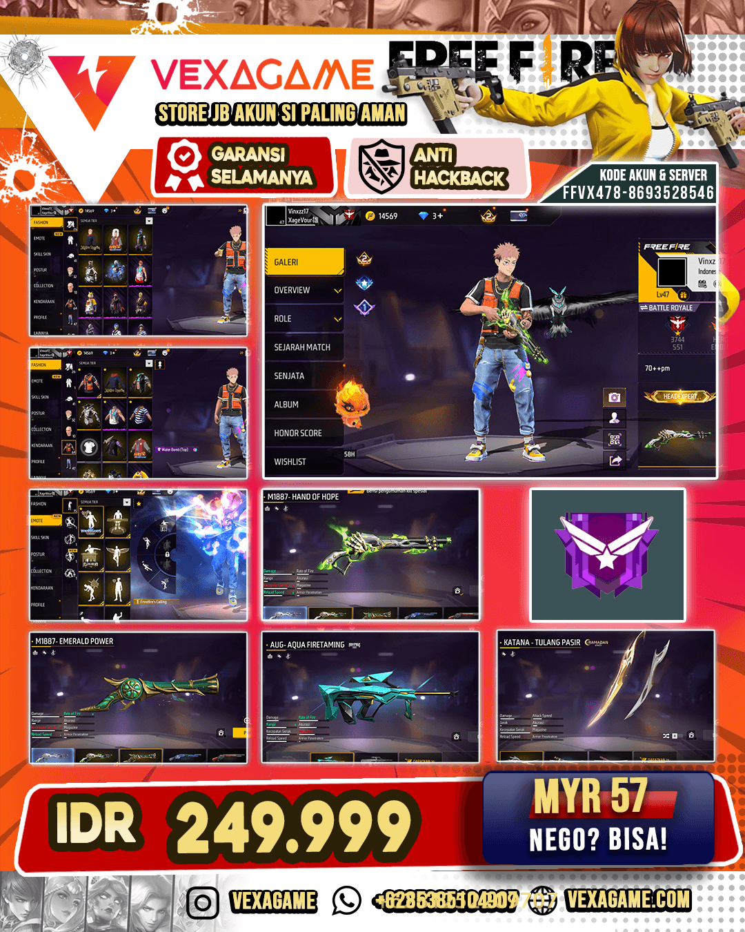 SG Lumut X SG Terompet | Bunny Backpack | Katana Tulang Pasir