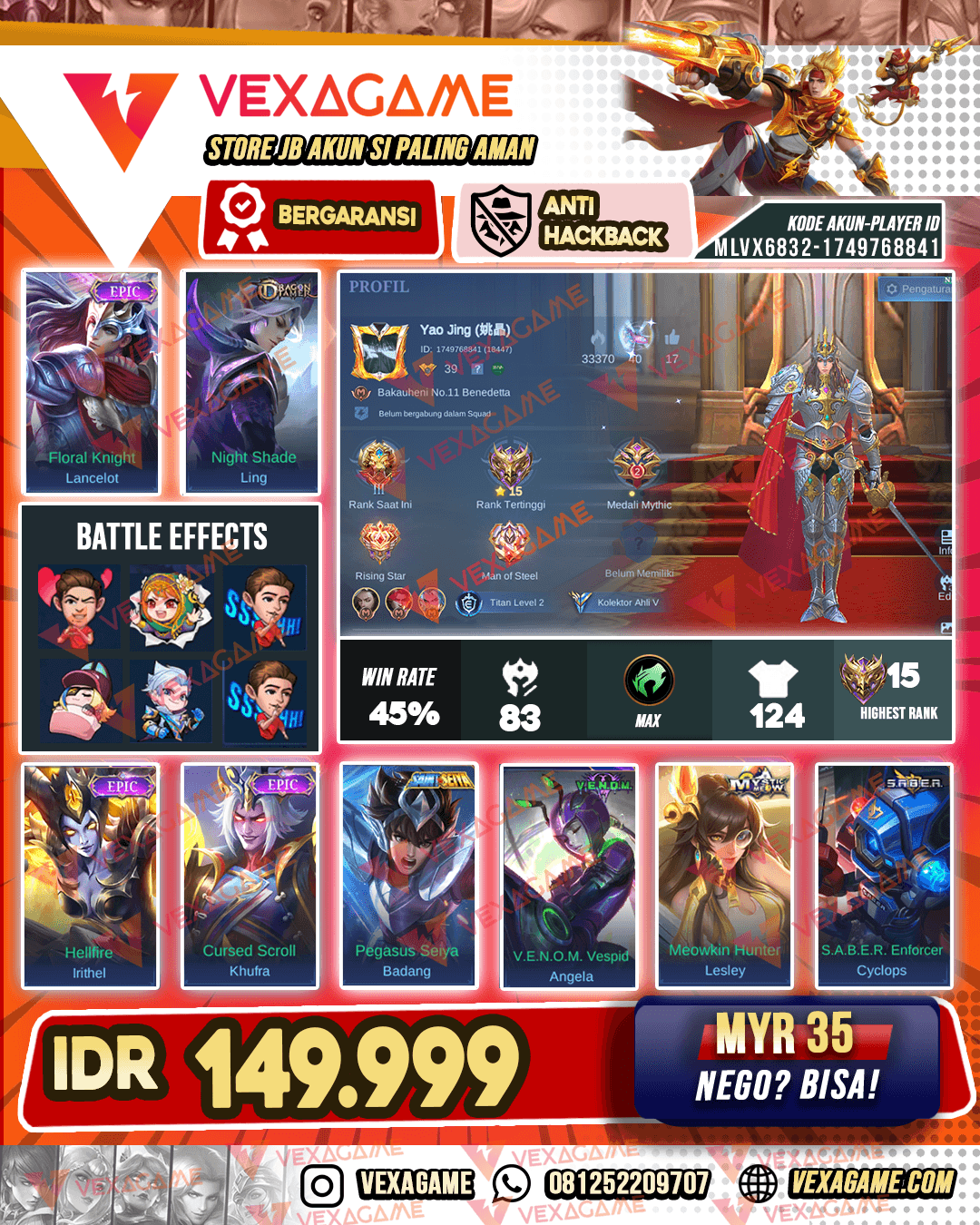Lancelot Epic X Ling Dragon Tamer