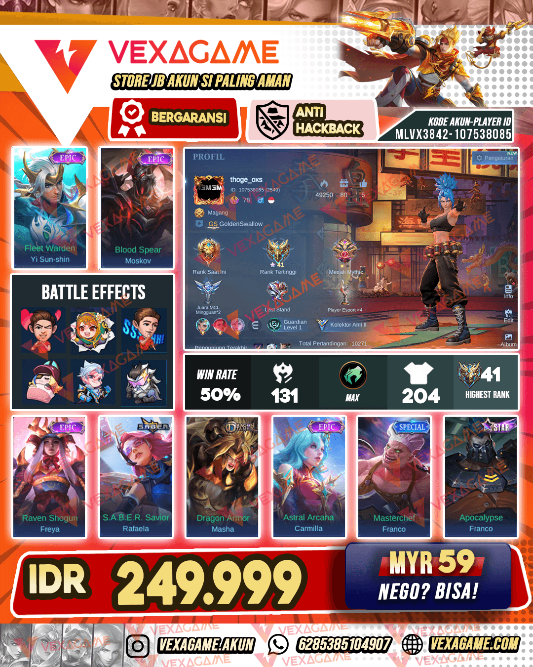 YSS Epic X Moskov Epic | Emblem MAX