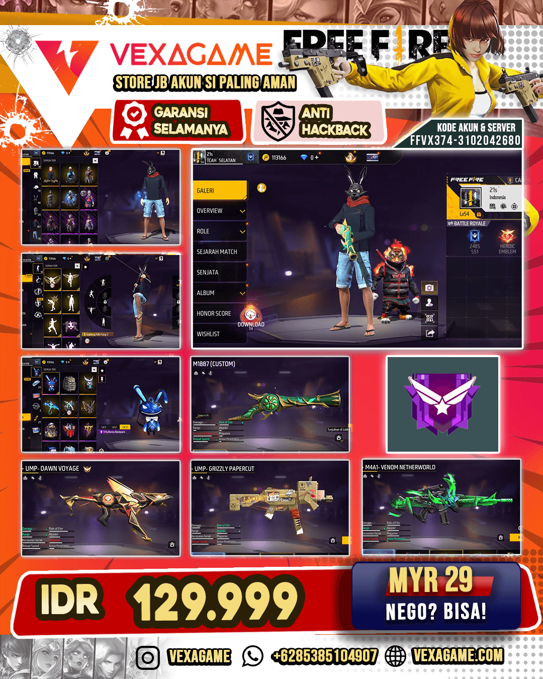 SG Terompet | Parafal - Firespark Undying | MP40 - Blazing Heart | Vault 100+
