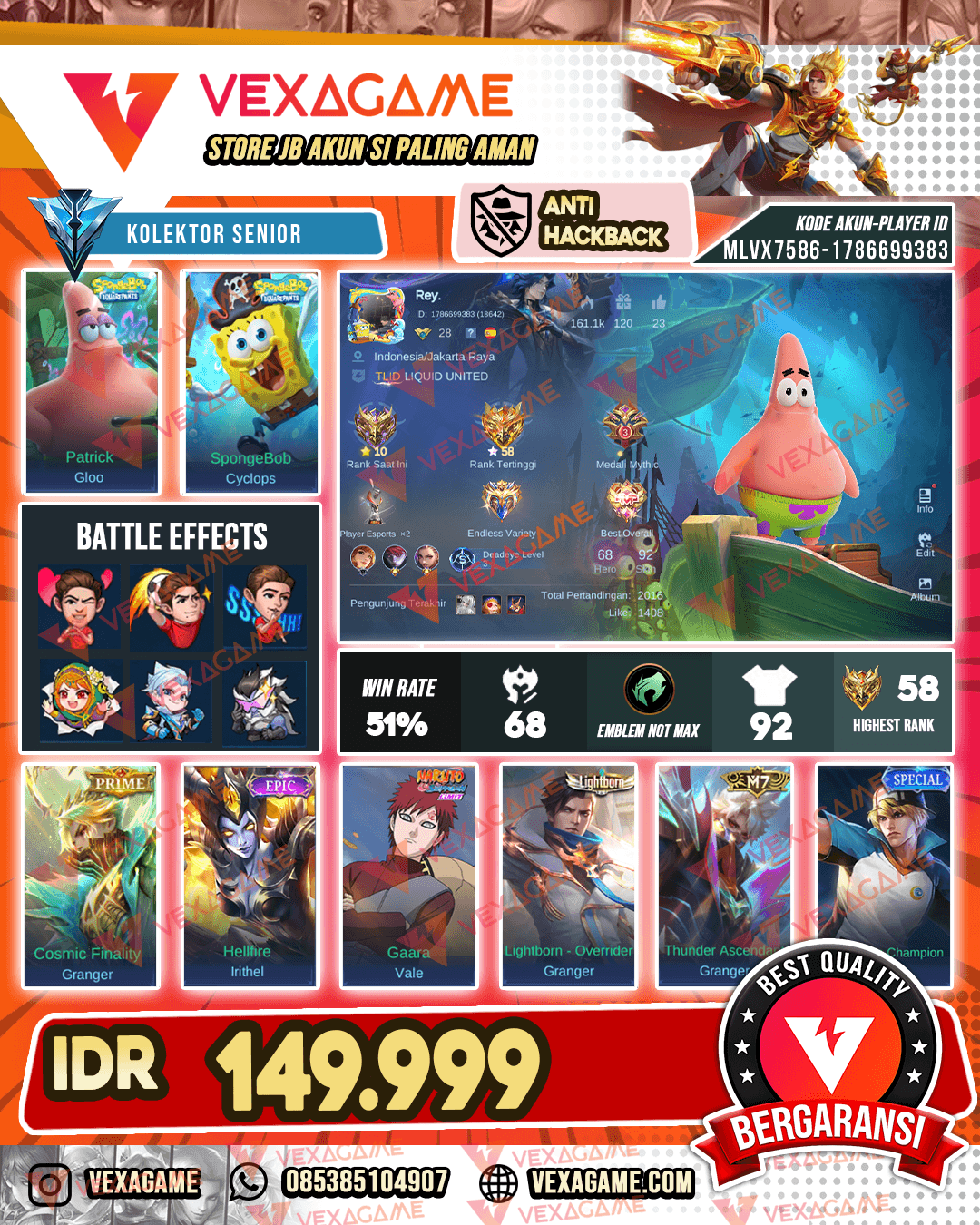 Gloo Patrick X Cyclops Spongebob | Granger Prime |
