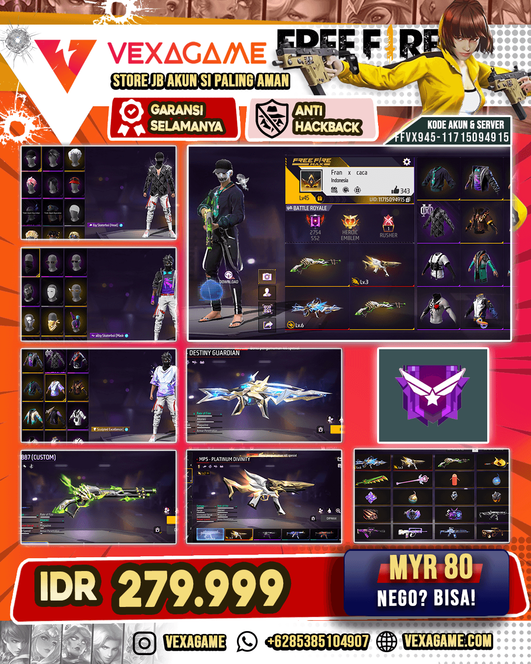 2 EVO 1 OTW MAX | SG 2 RASA | FACE JOKER
