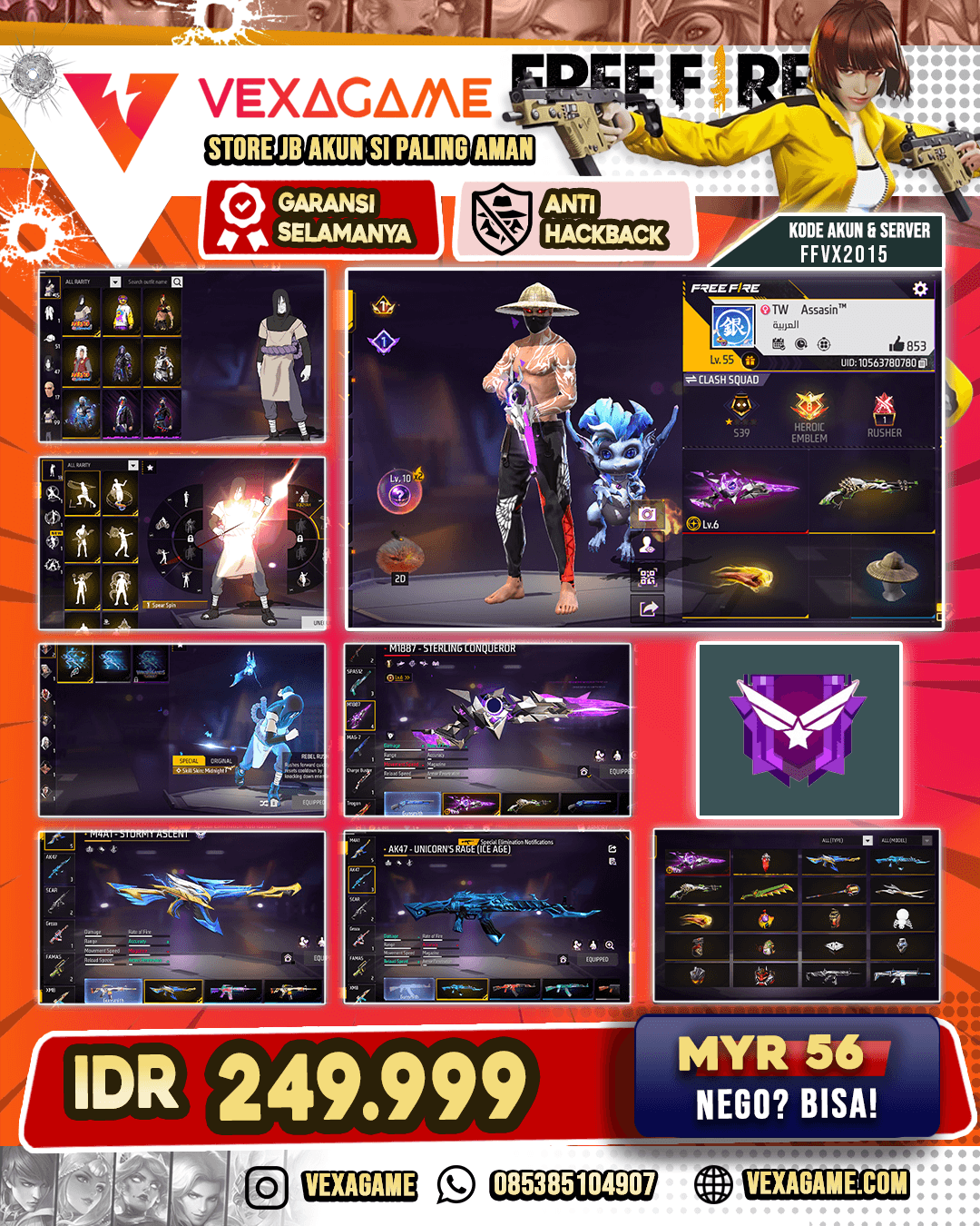 1 EVO OTW MAX | TOPI JERAMI | KATANA ON | VAULT OTW 100