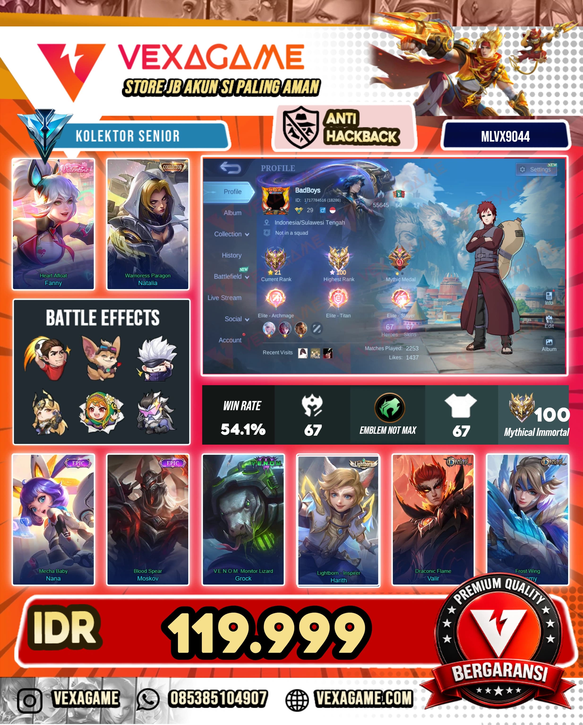 Vale Gaara | Lunox Epic | EX IMMO