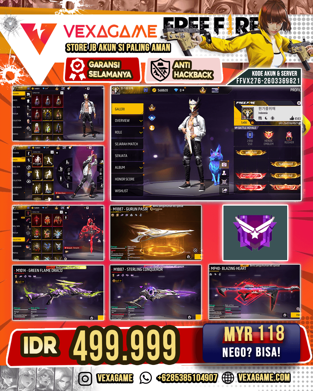 4 EVO | M4AI Genos | SG Gurun | 350+ Vault |