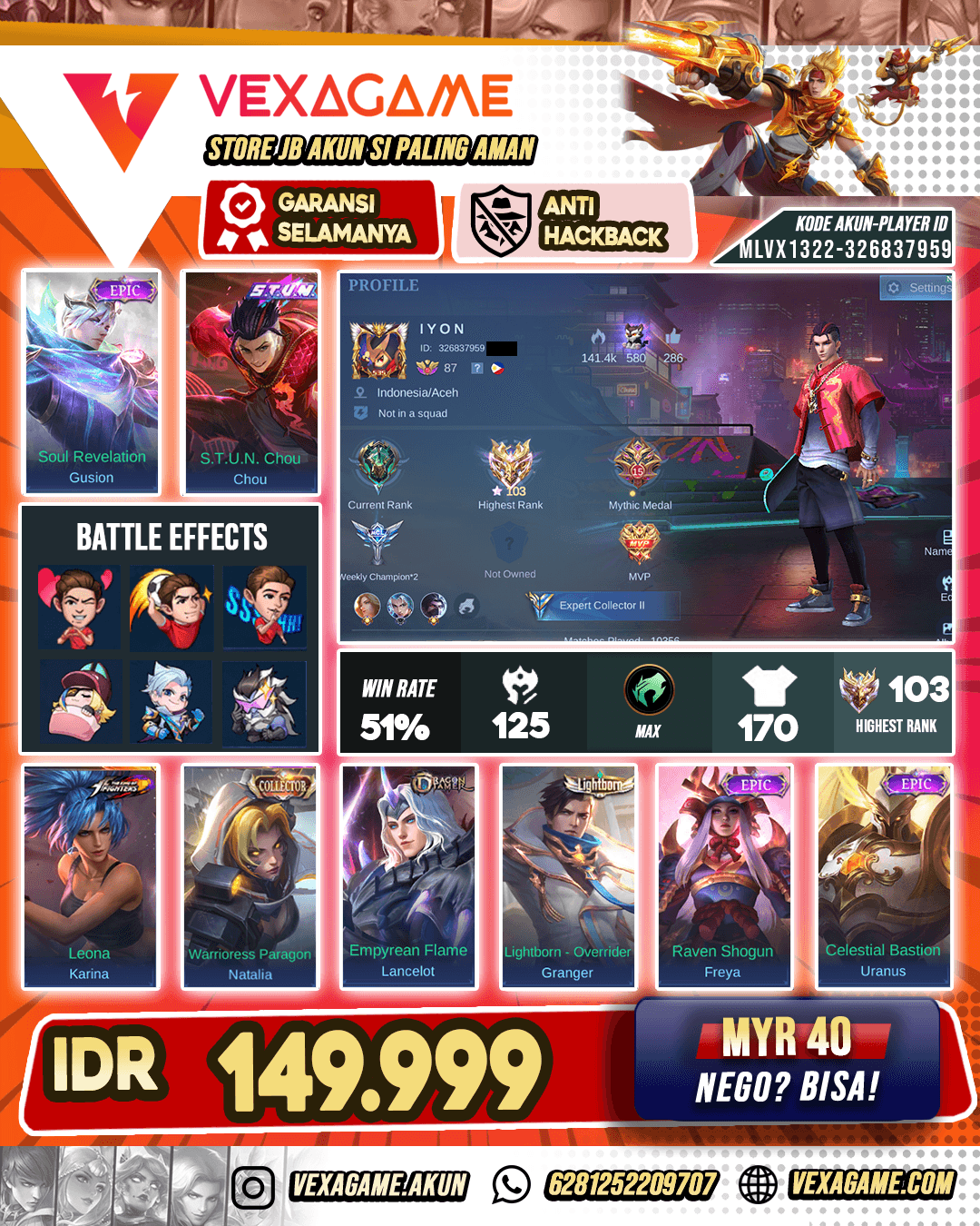 Chou Stun X Karina KoF Ex Immortal