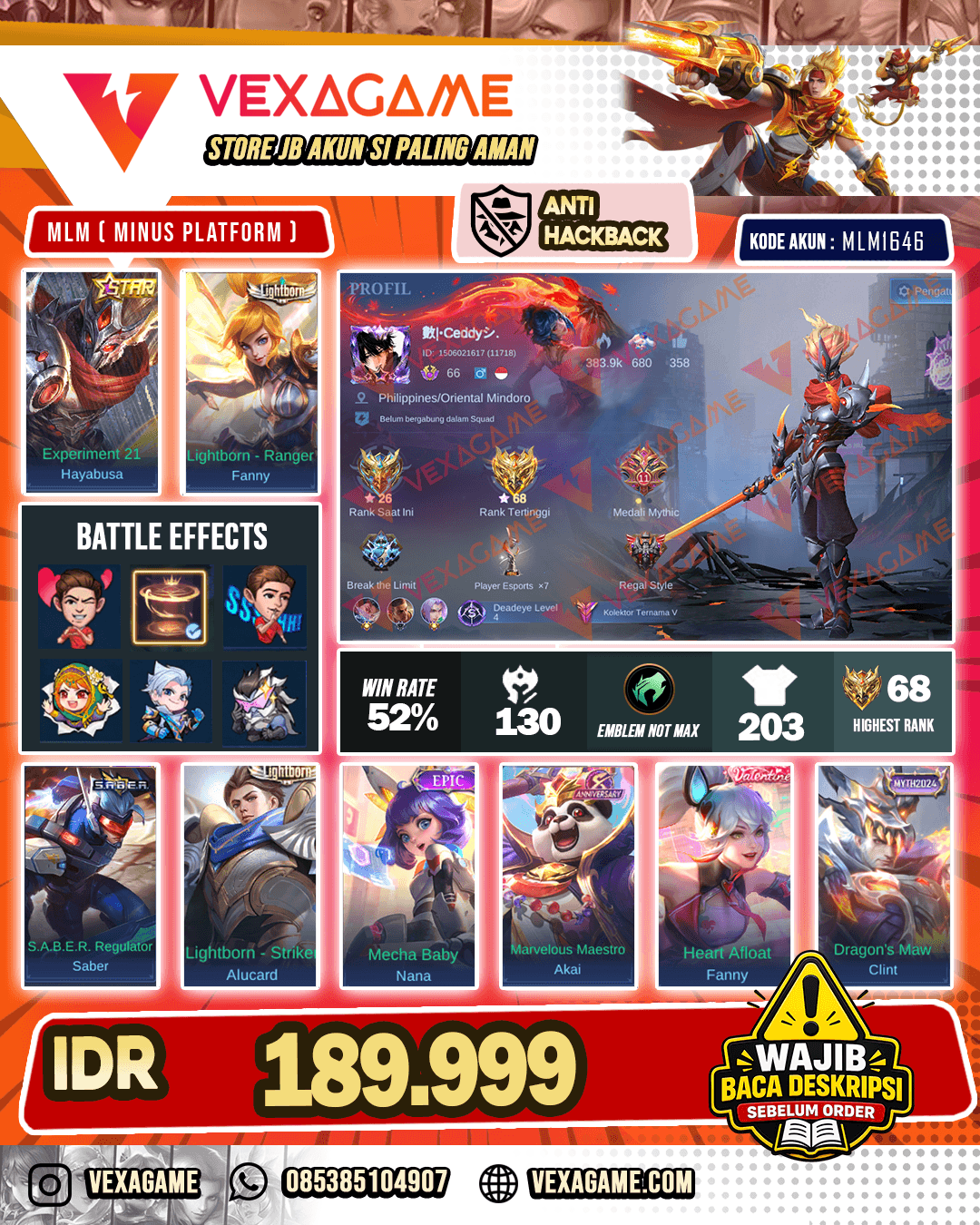 Hayabusa Annual Star | Fanny Lightborn | TAS TAS MERAH