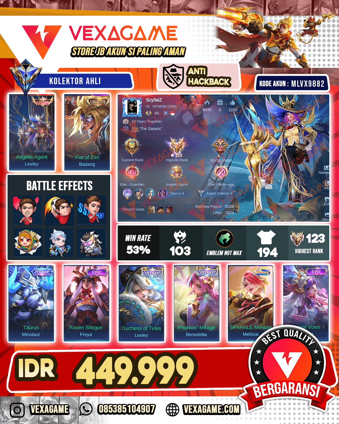 Lesley Legend | Badang Collector | Ex Immo