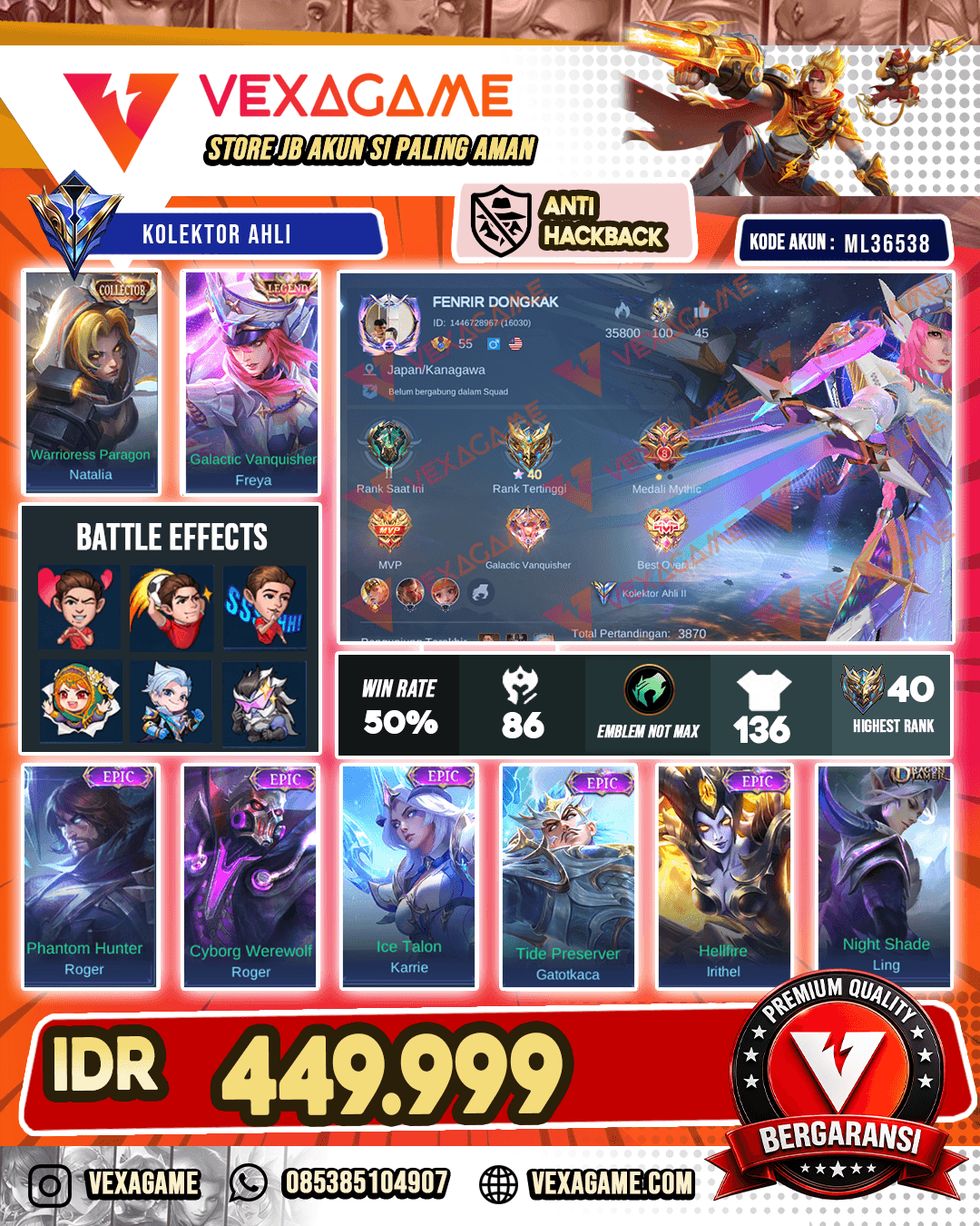 Freya Legend X Claude M6