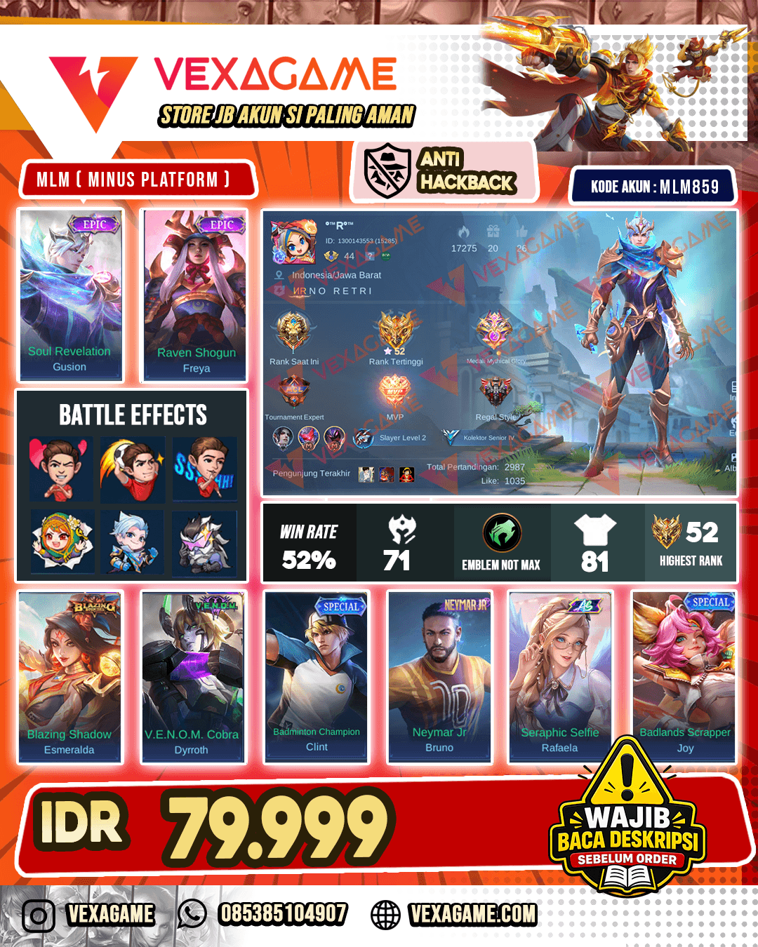 Gusion Epic X Freya Epic