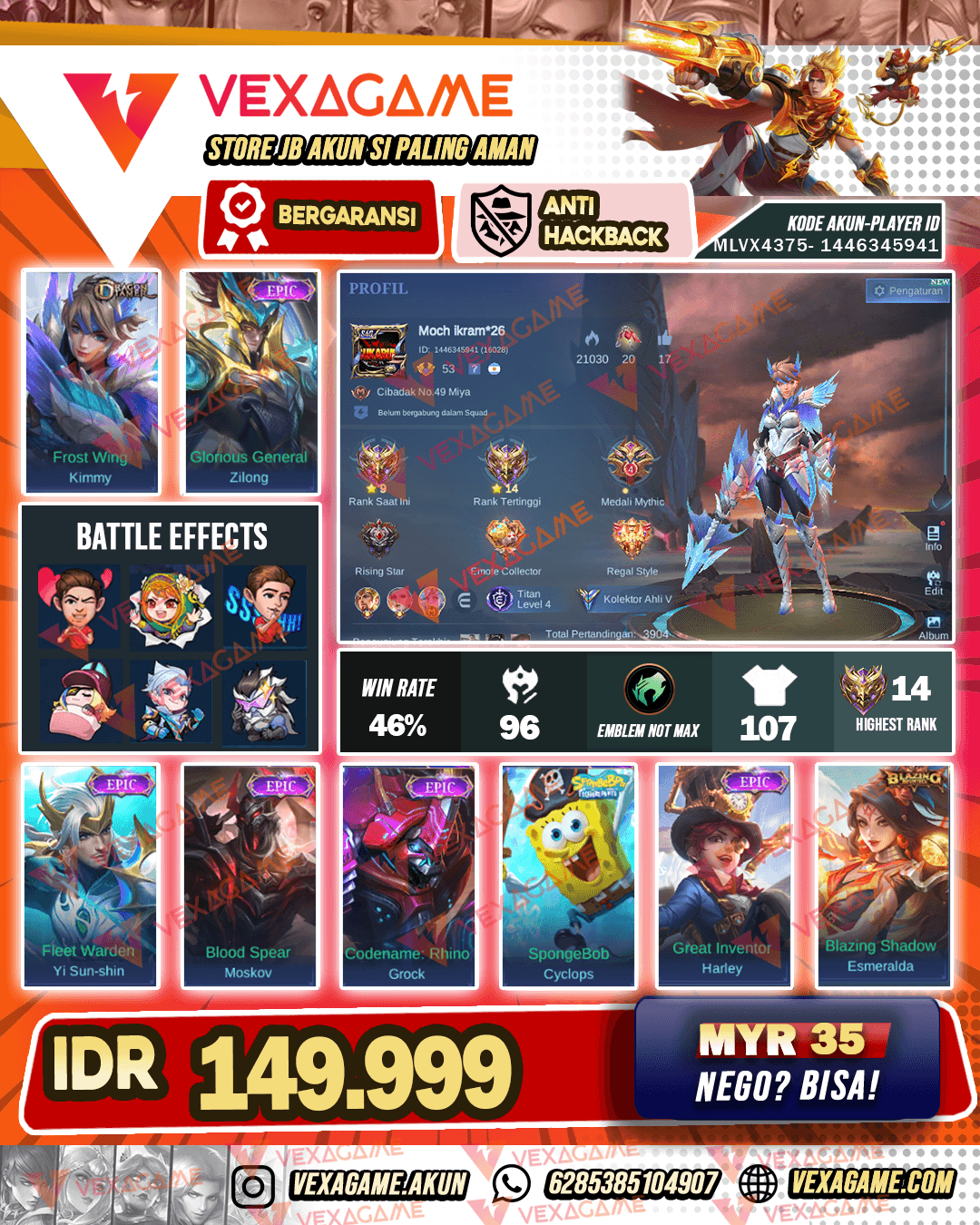 Kimmy Dragon Tamer | Zilong Epic