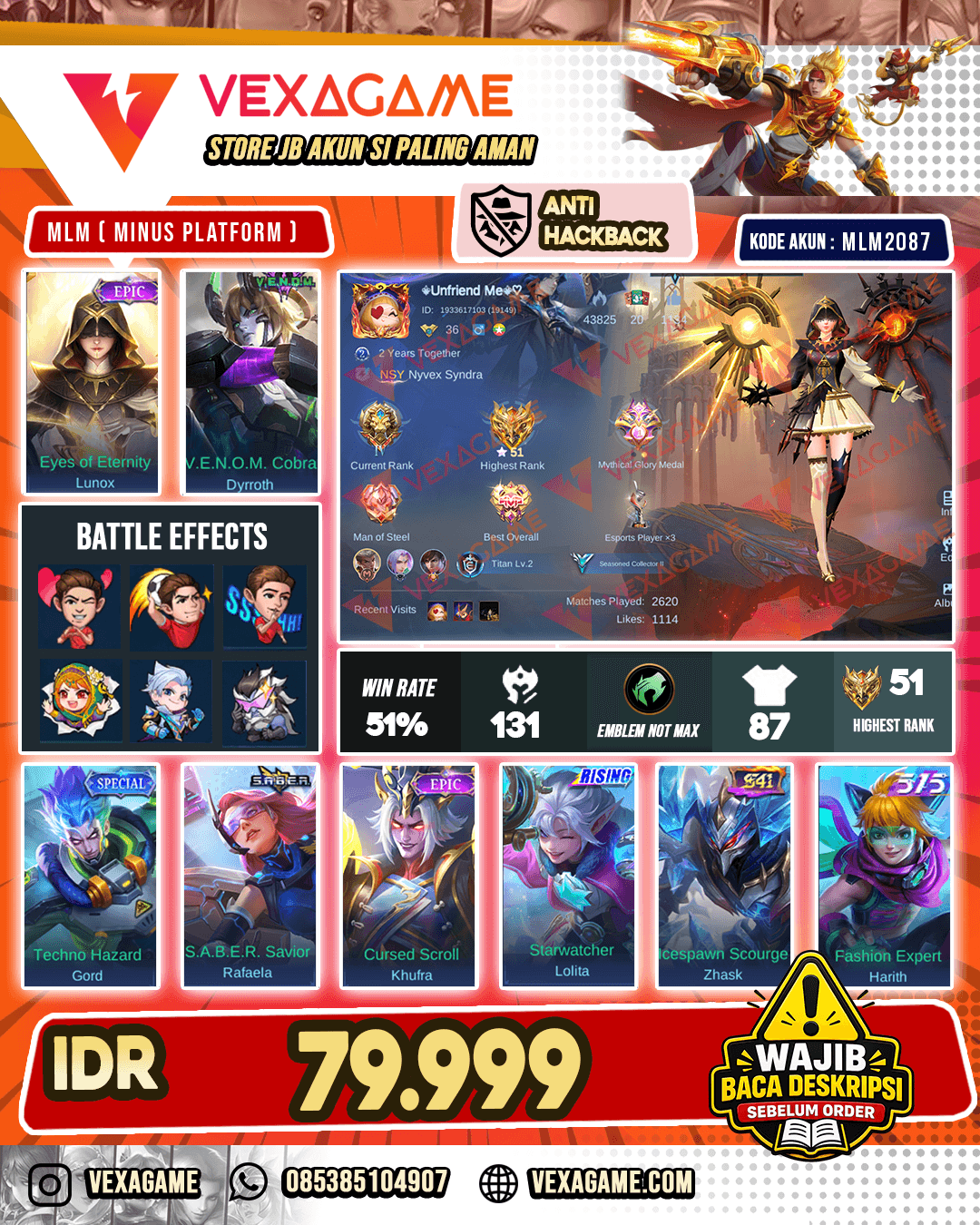 Lunox Epic | Dyrroth Venom