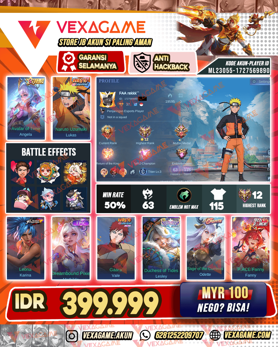 Lukas Naruto | Angela Star Kuning