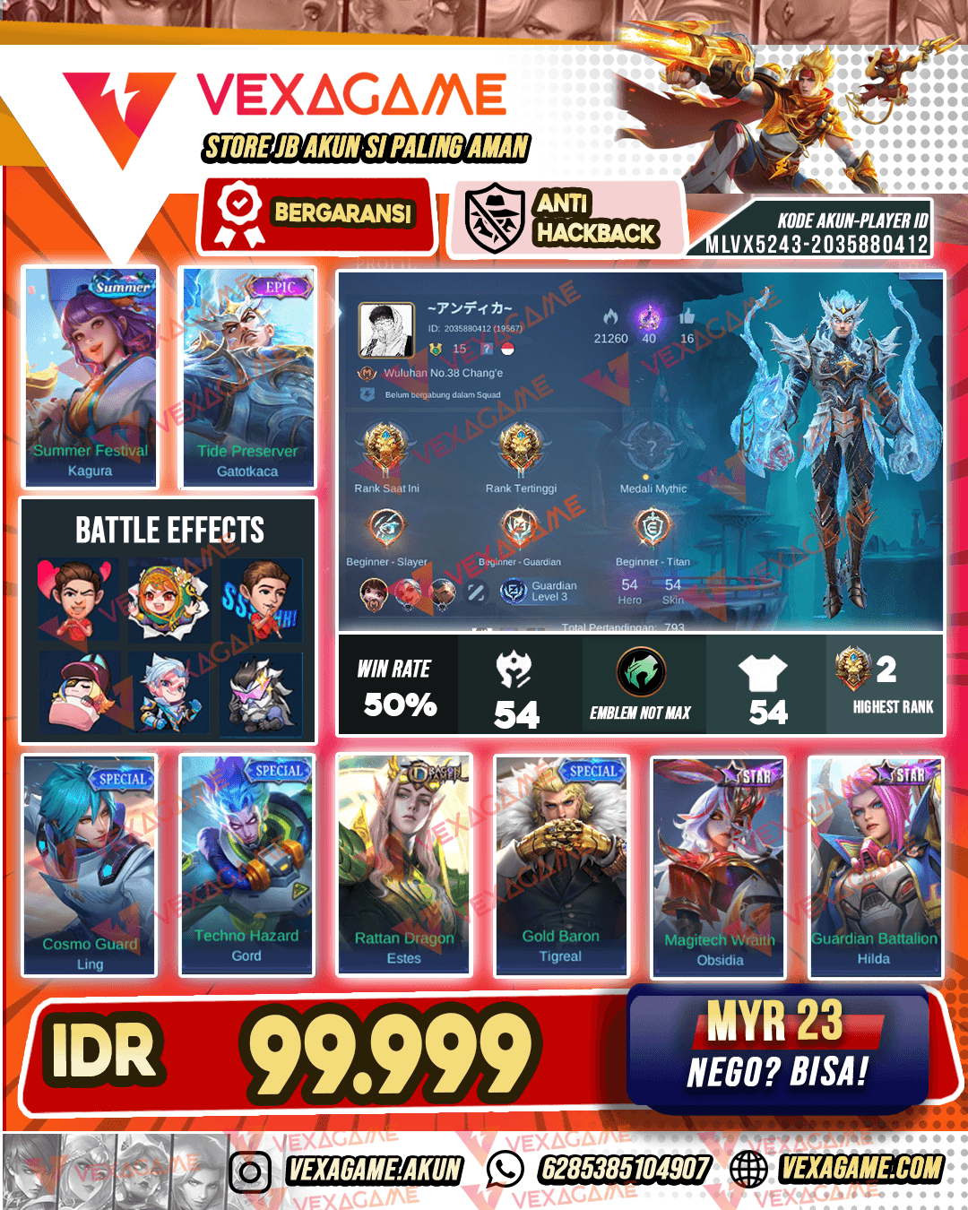 Kagura summer | Gatotkaca epic