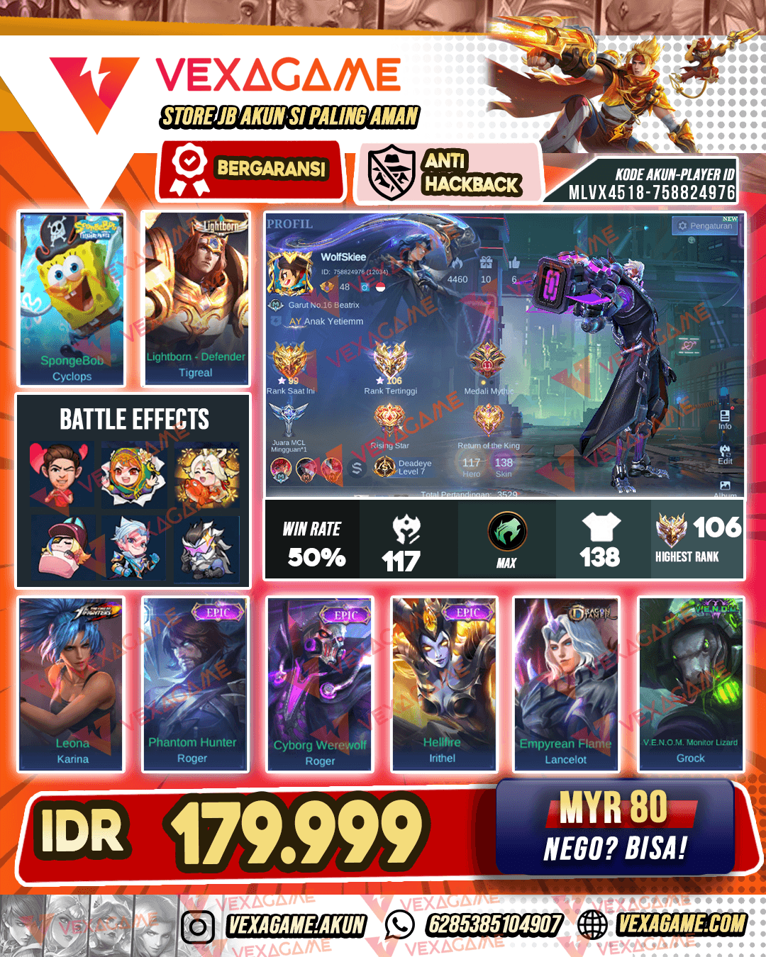 Roger Epic Ex Immortal | Emblem MAX