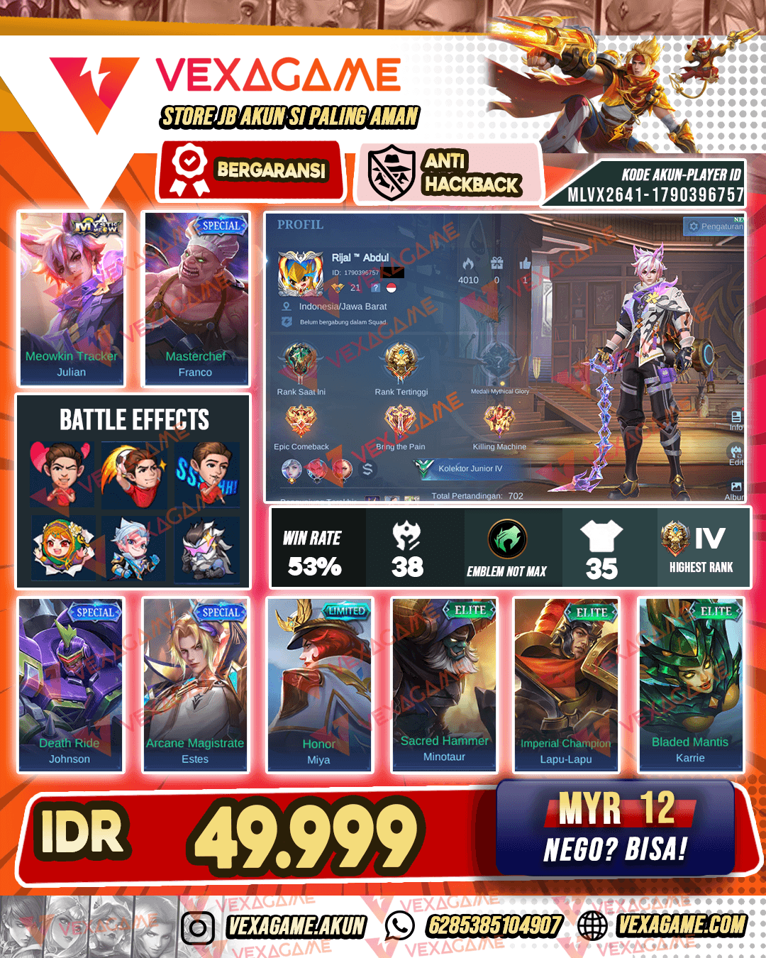 Akun murah
