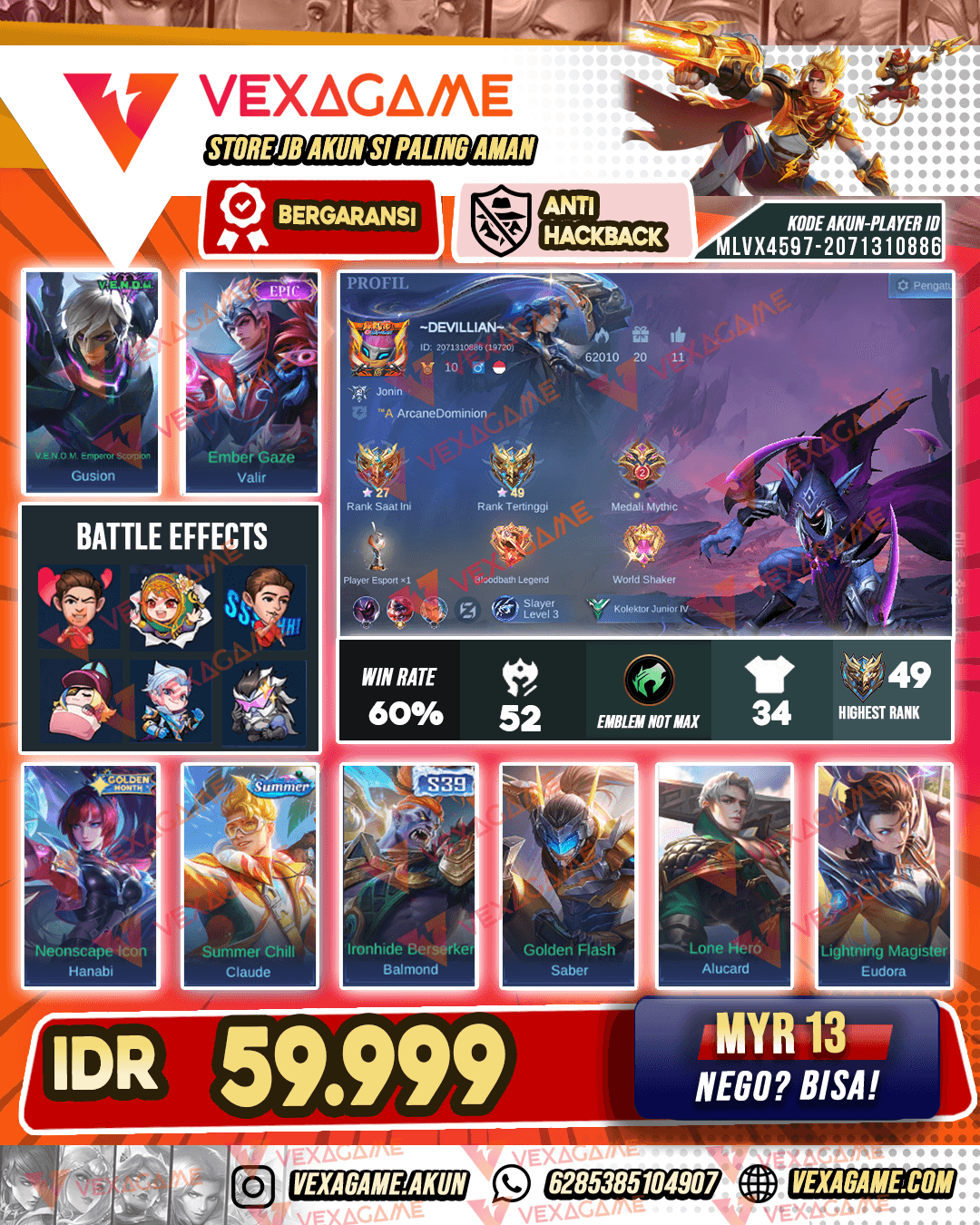 Akun Murah Harga Pelajar