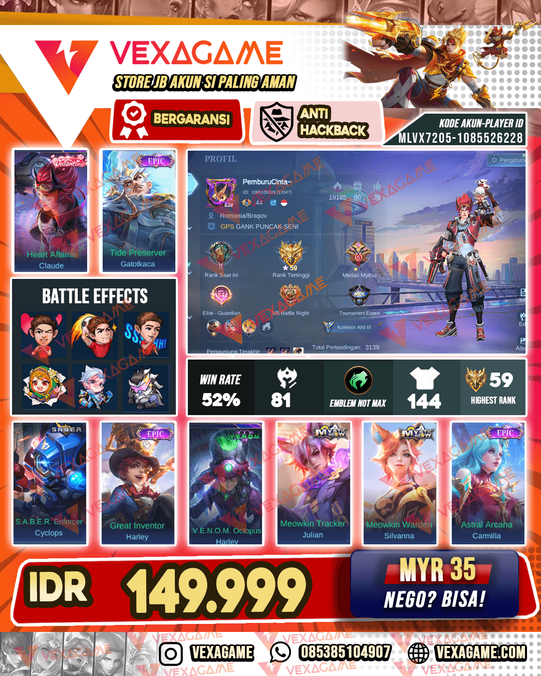 Claude Valentine | Gatot Epic