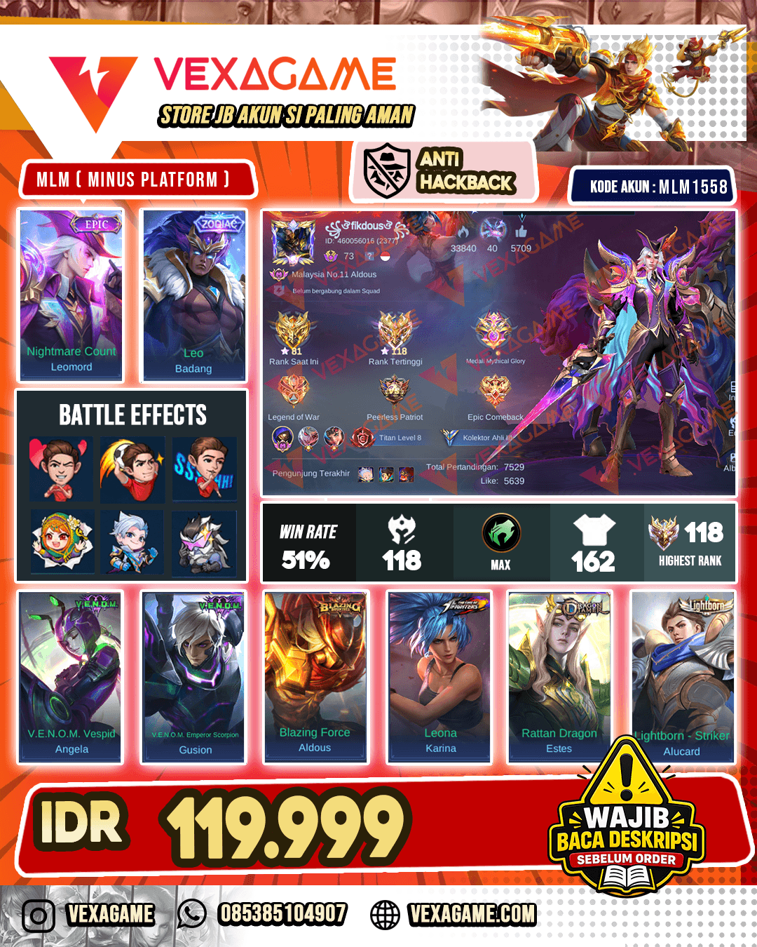Leomord Epic X Badang Zodiac | Ex Immortal