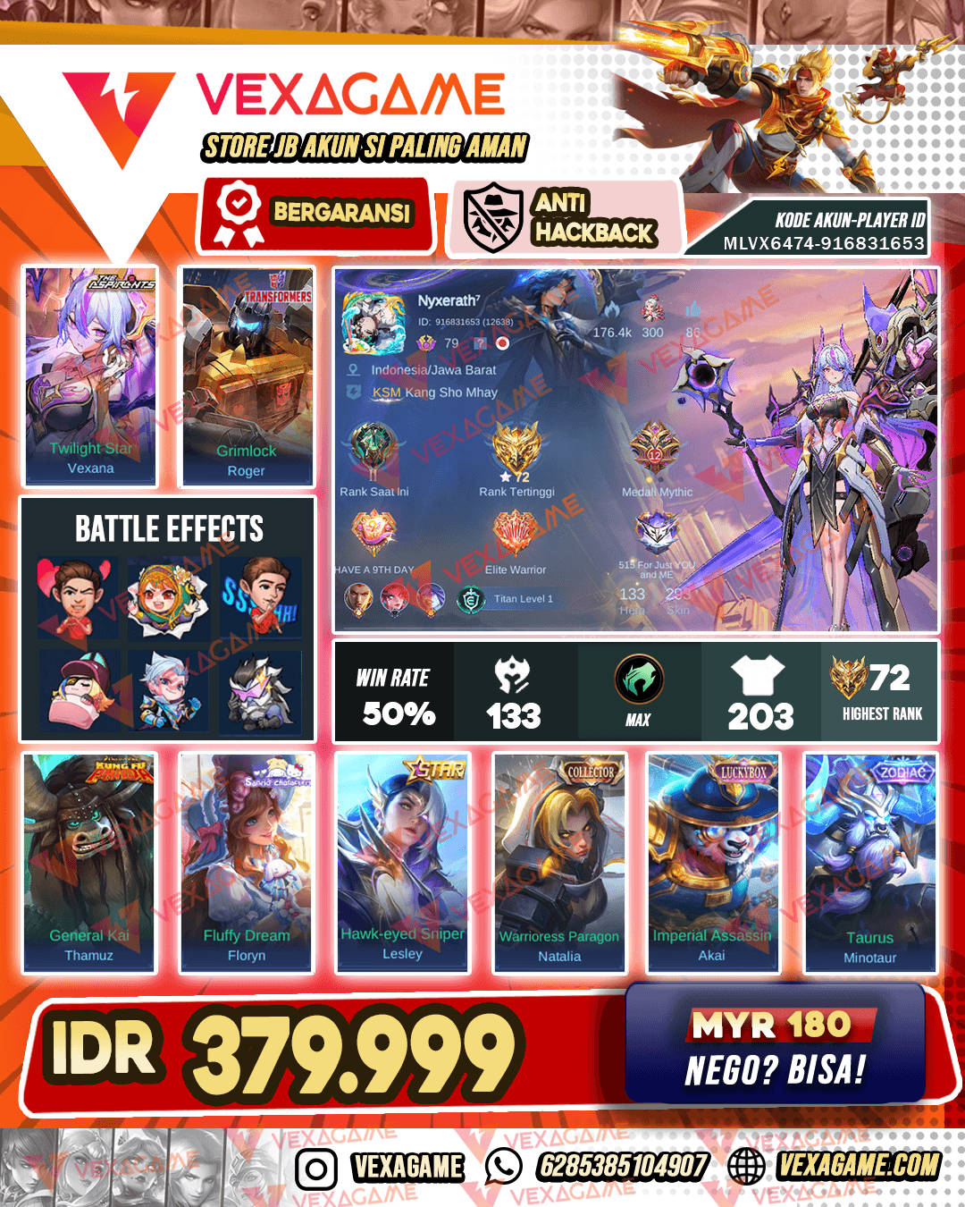 Vexana Aspirnats | Roger Transformers | Thamuz Kungfu Panda