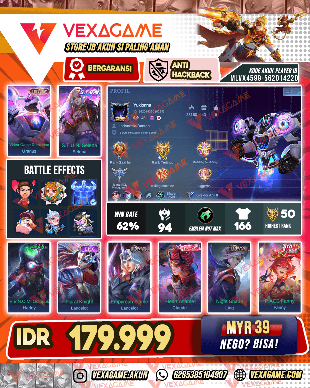 Uranus Luckybox X Selena STUN | Recall Tas Tas