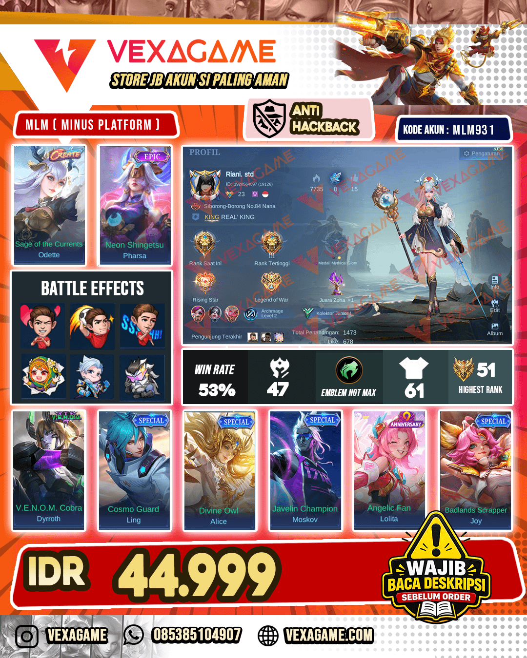 Akun Murah Harga Pelajar