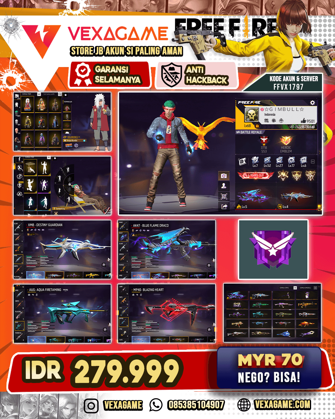 Bundle Gagah X Vault Gagah | 2 EVO Gemuk | MP40 2 Rasa | Vault 500+ & Bundle OTW 250