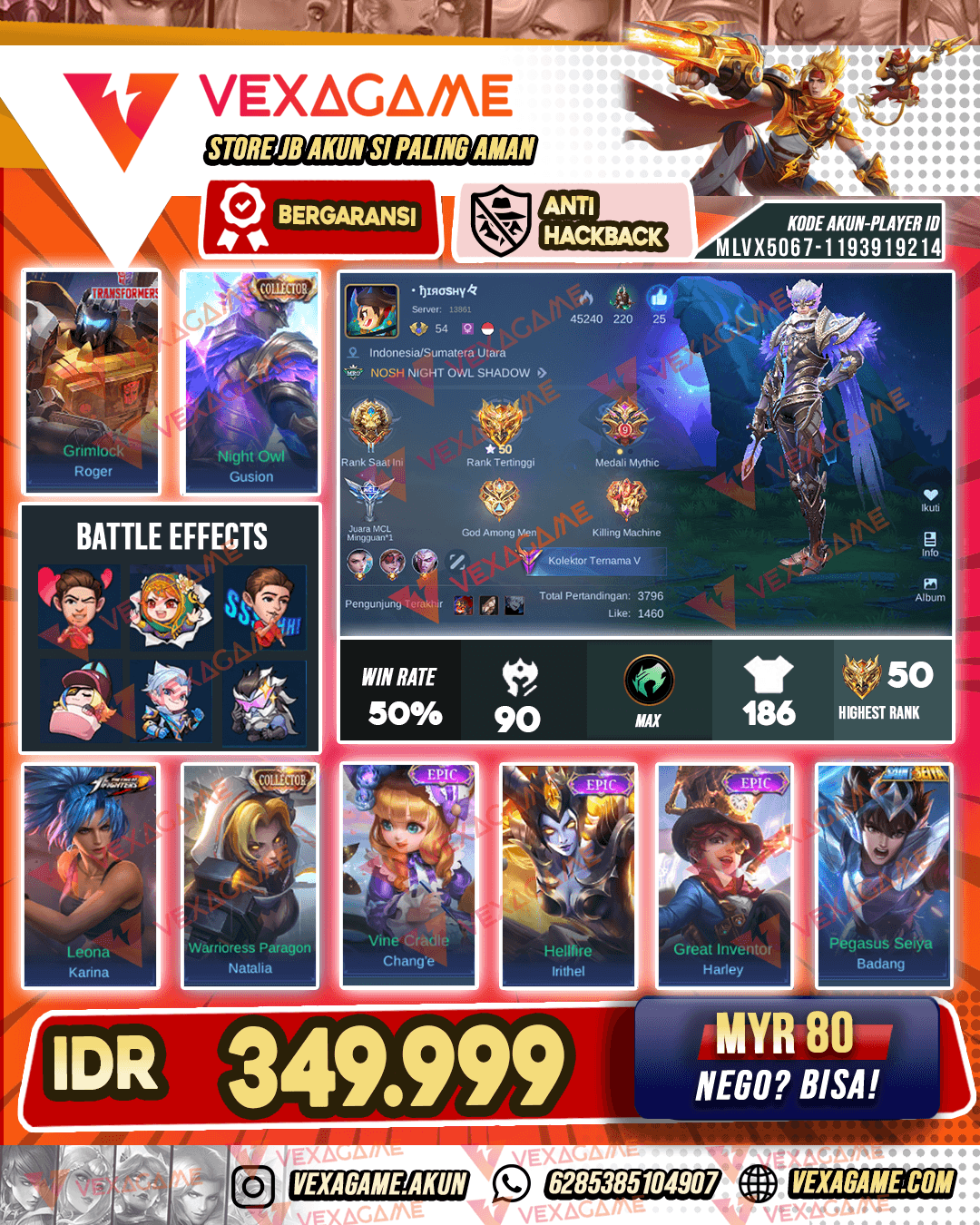 Gusion Collector | Emblem MAX