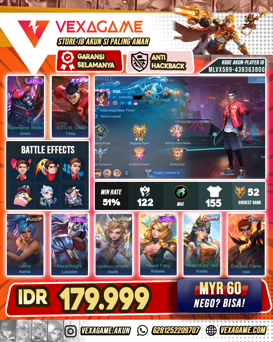 Chou Stun Ex Glory Murah