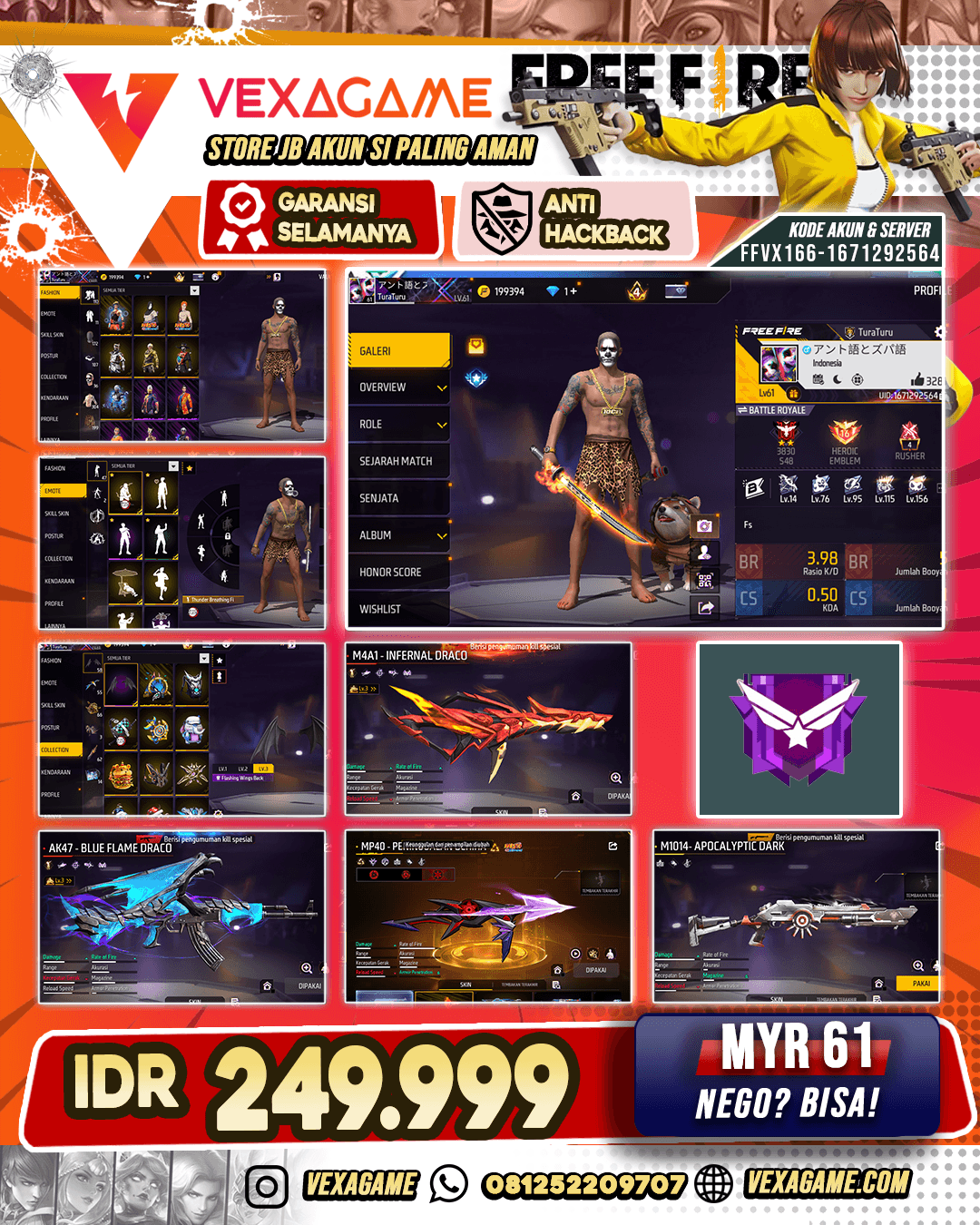 3 EVO |  Katana Infernoshock | MP40 Peninggalan Uchiha | Bundle Pain
