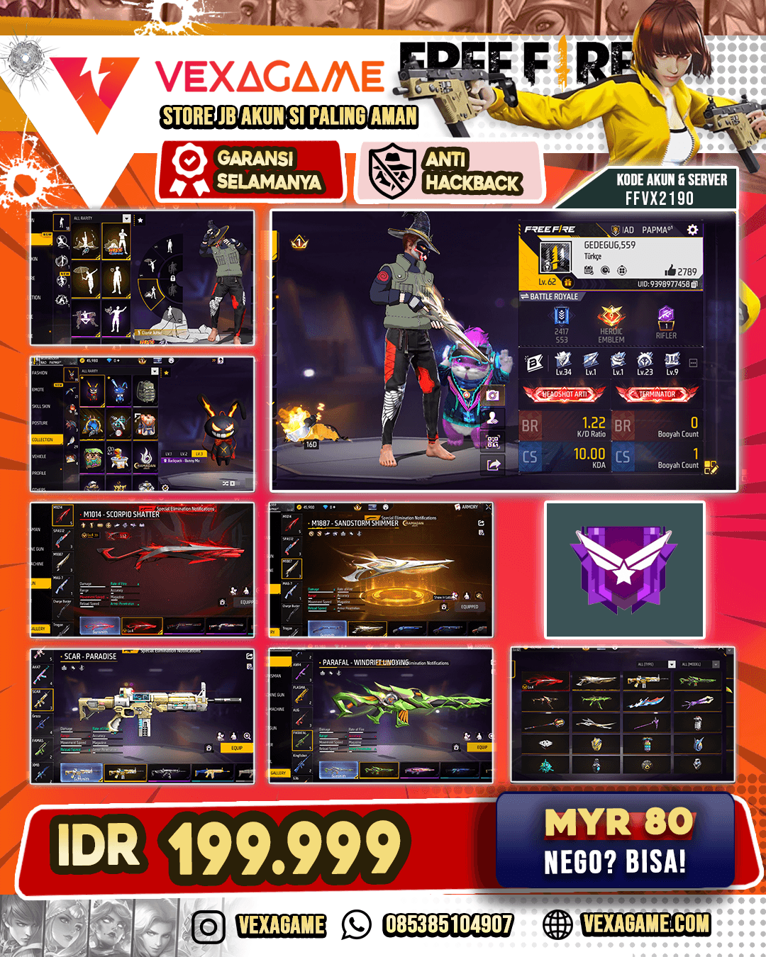 ! Evo Lv 4 | SG Gurun X SG Mamba | Katana On | Bundle Kakahsi X Naruto Vault 50++ | Nyeker On