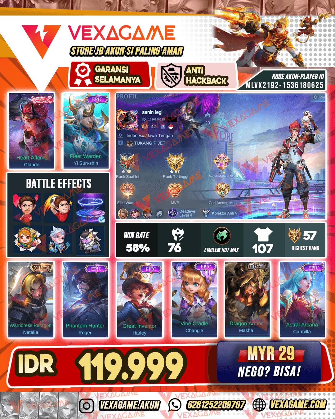 Claude Valentine | Yss Epic | Recal Tas Tas