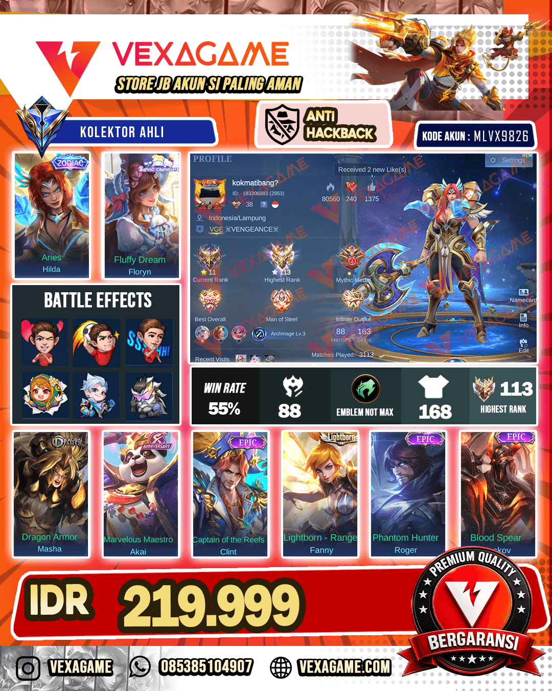 Hilda Zodiac | Floryn Sanrio | Ex Immo | Recall NAVI