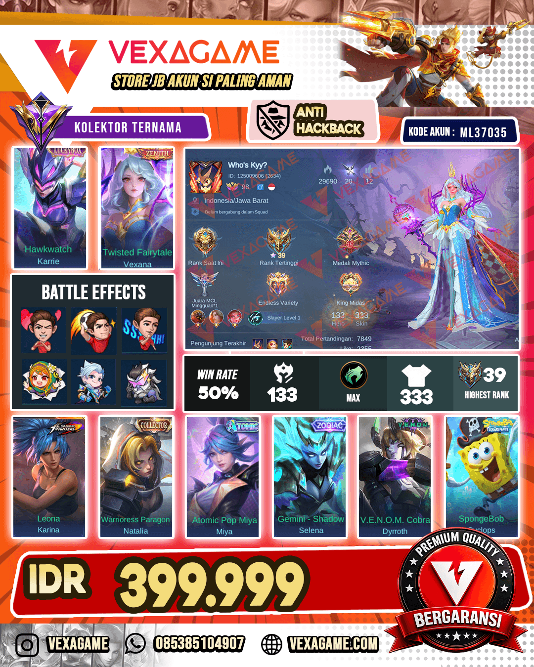 Vexana Zenith X Karrie Luckybox