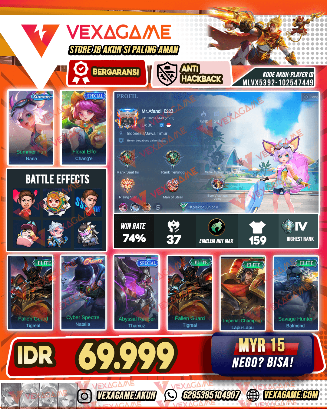 Akun murah