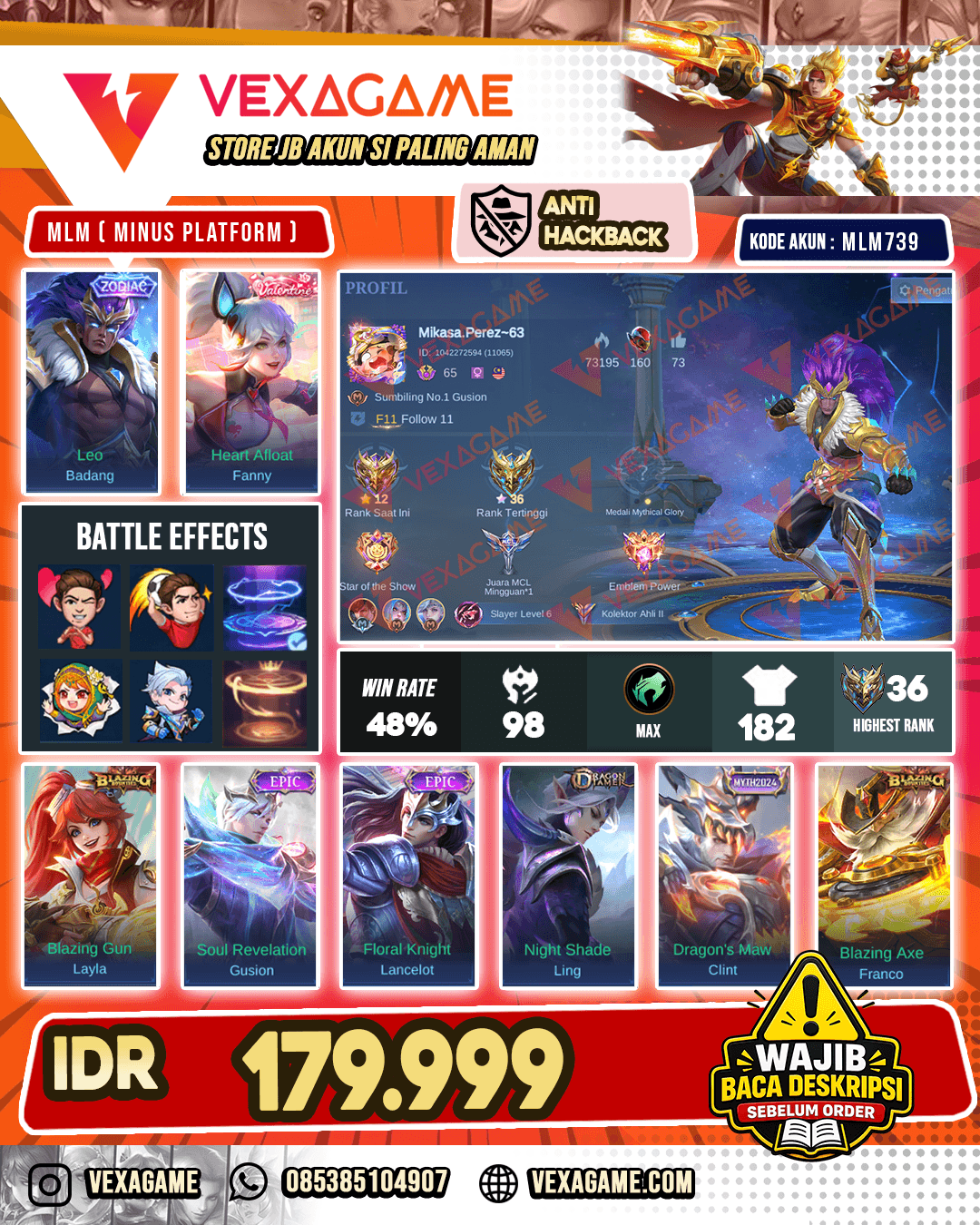 Badang Zodiac | Fanny Valentine Recall TAS TAS X API