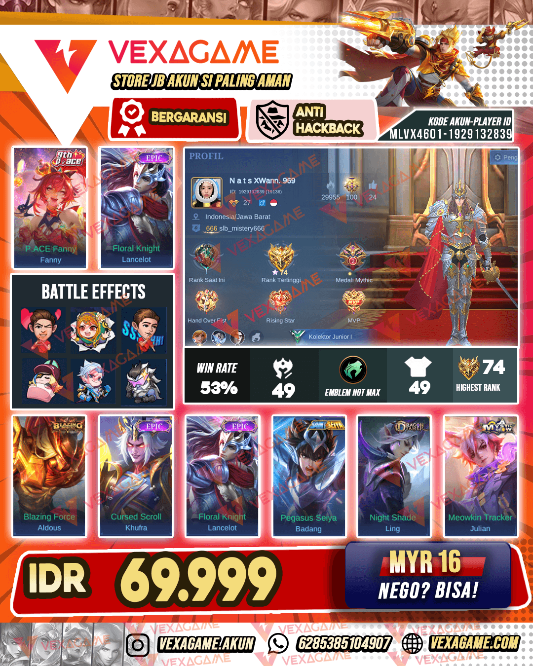 Fanny P ACE X Lancelot Epic