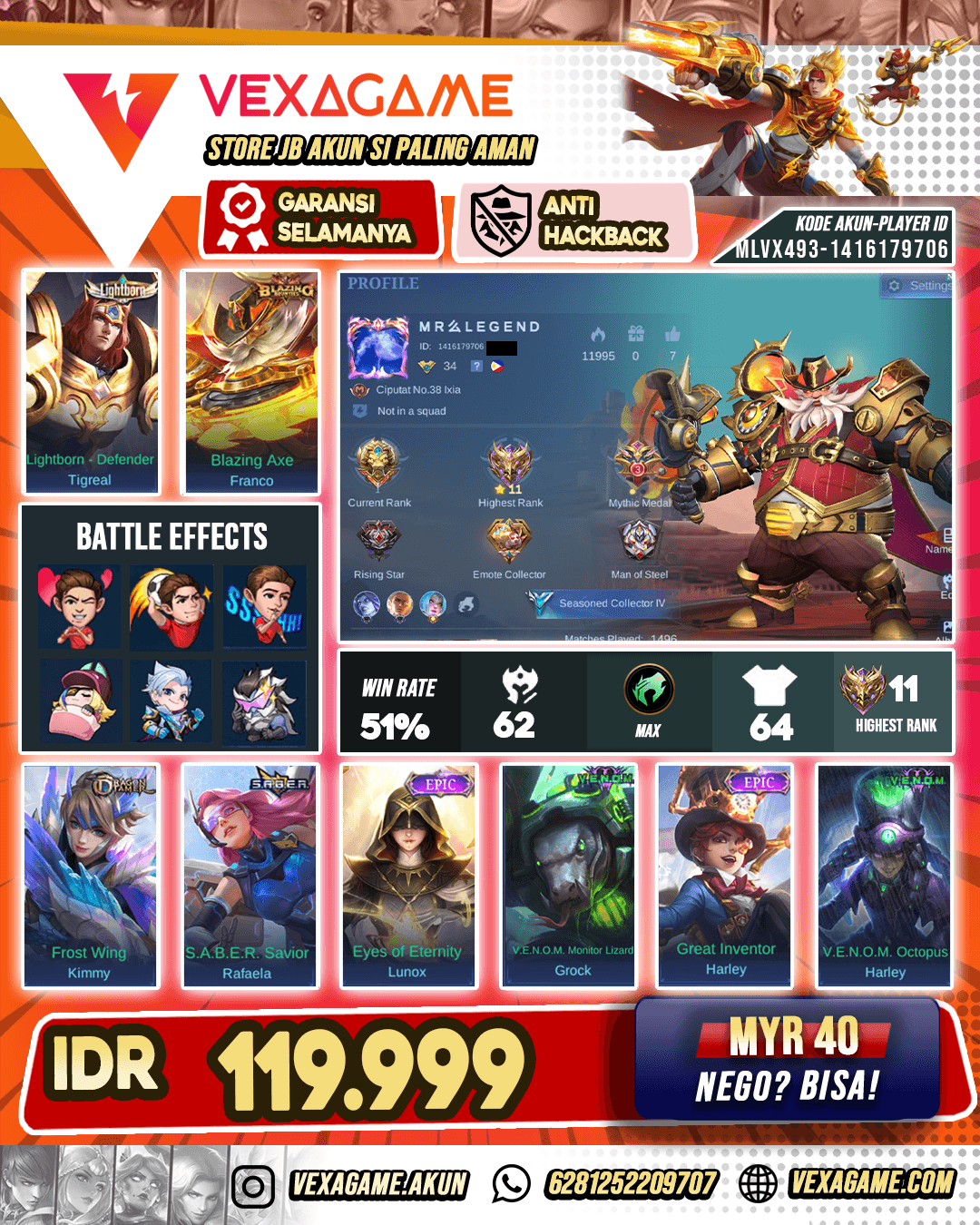 Franco Blazing Murah